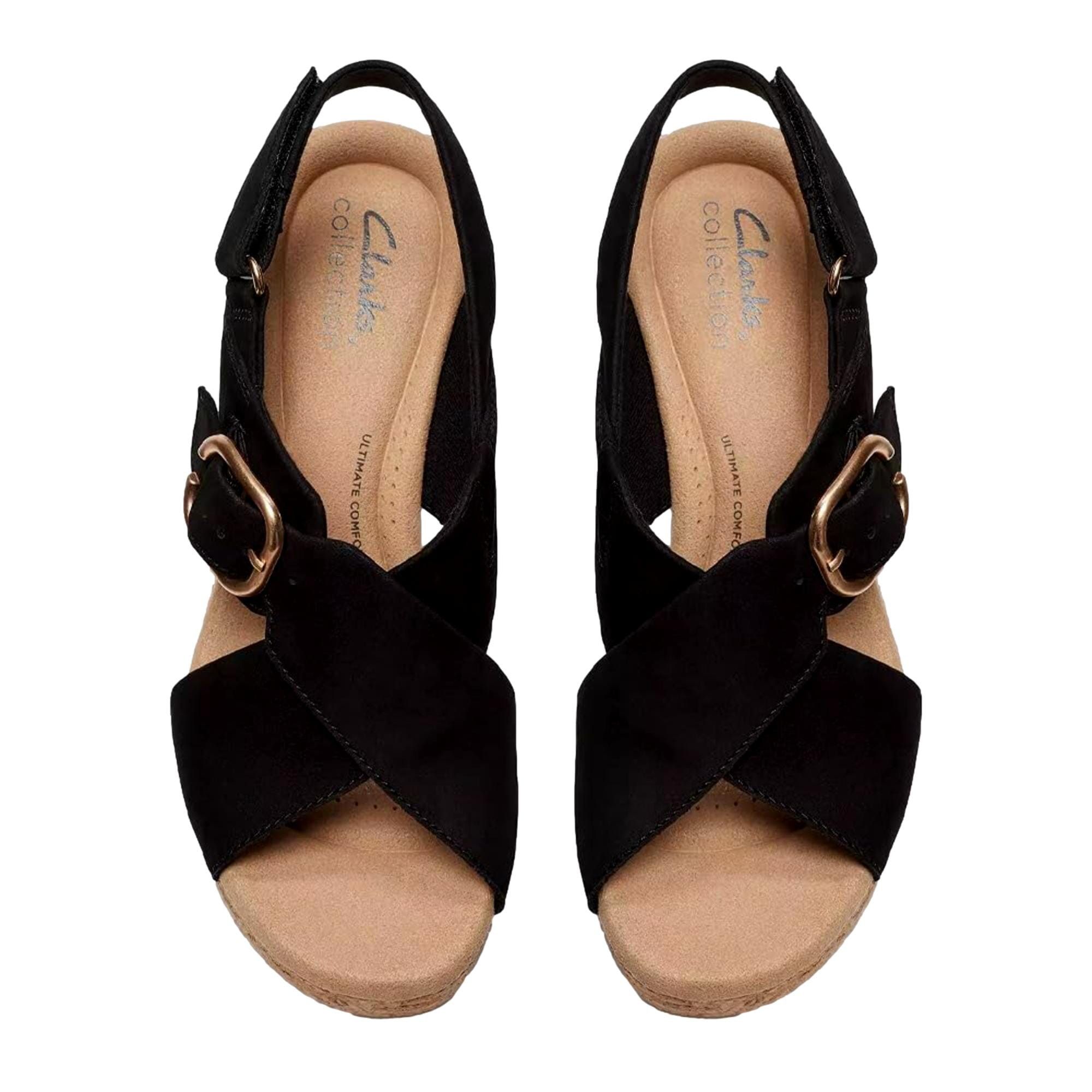 Clarks Giselle Dove Black Nubuck 26177142 Size US 9 / IT 39 - 3 Thumbnail