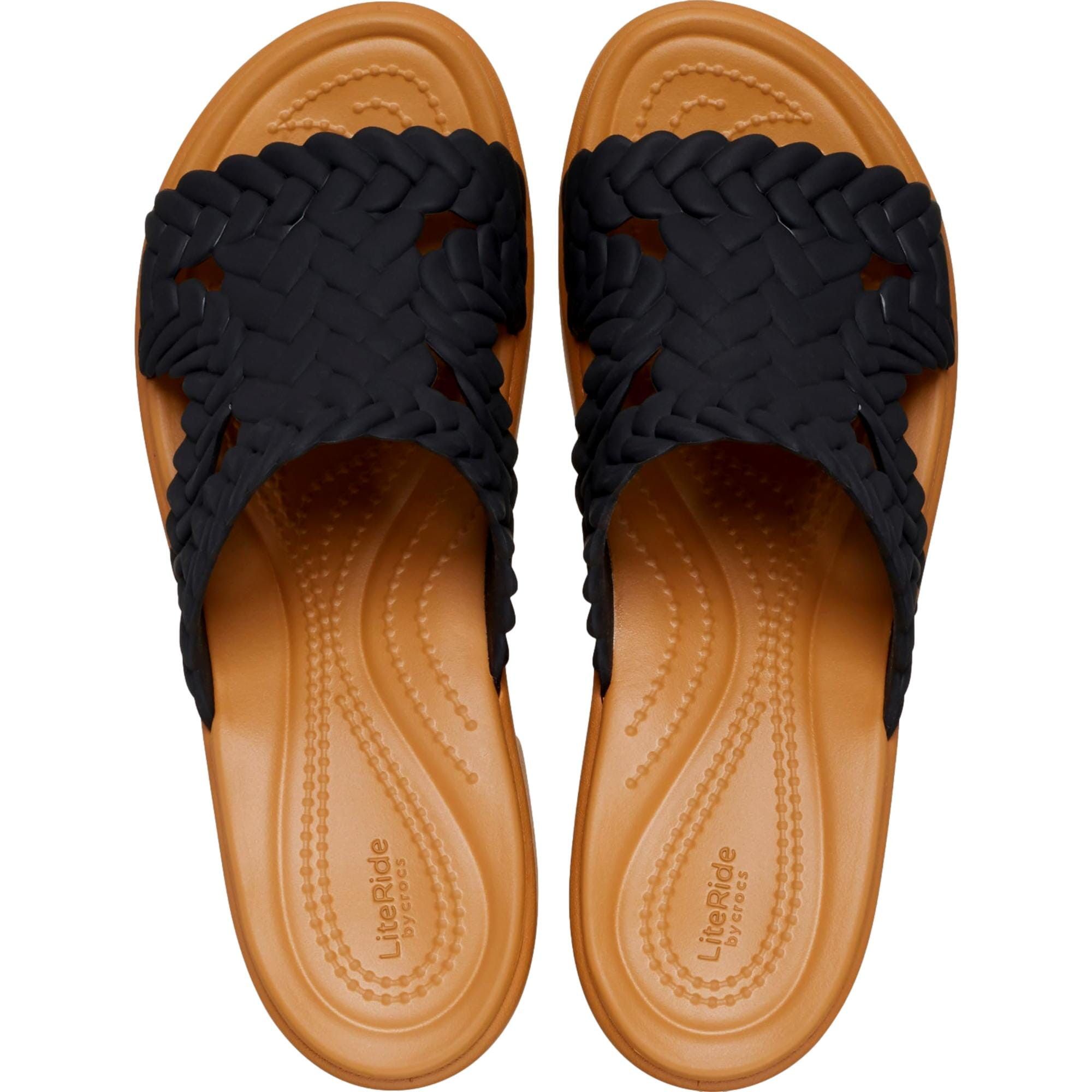 Crocs Brooklyn Woven Heels Black Woven 209979-001 Size US 9 / IT 39 - 2 Thumbnail
