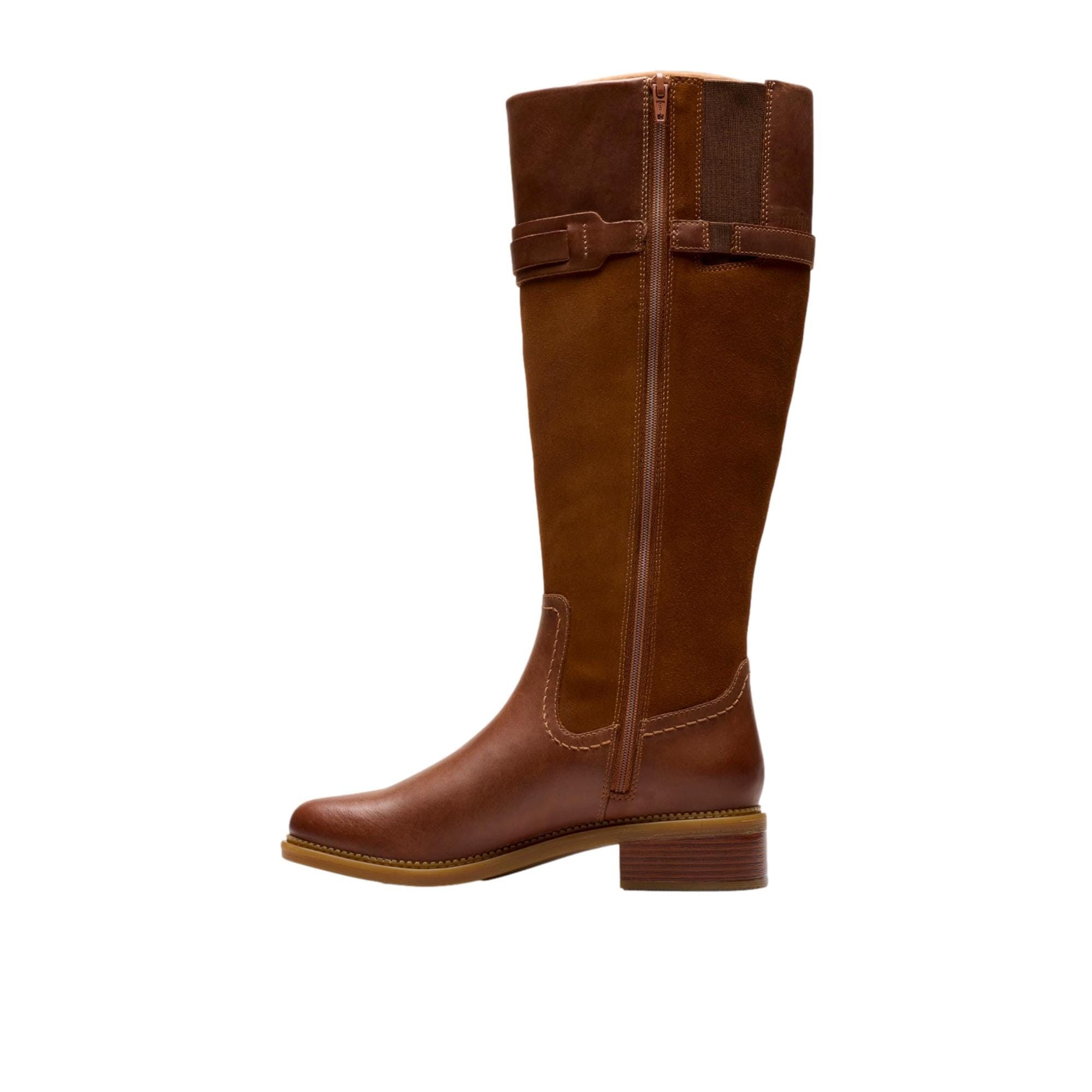 Clarks Maye Carly Knee High Boot Tan 26179645 Size US 9.5 / IT 39.5 - 2 Thumbnail