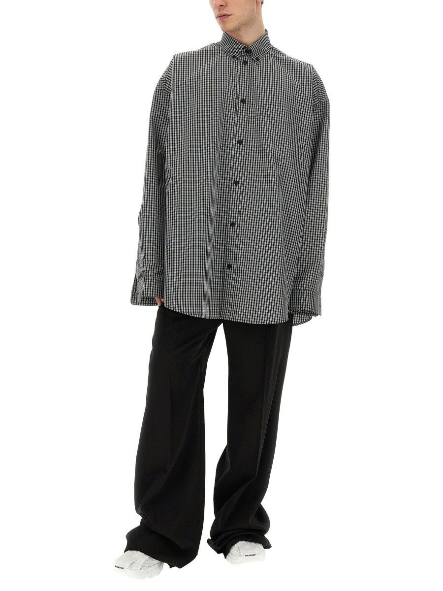 Balenciaga BALENCIAGA OVERSIZE FIT SHIRT - BLACK (NUMERIC 2) Size US M / EU 48-50 / 2 - 2 Thumbnail