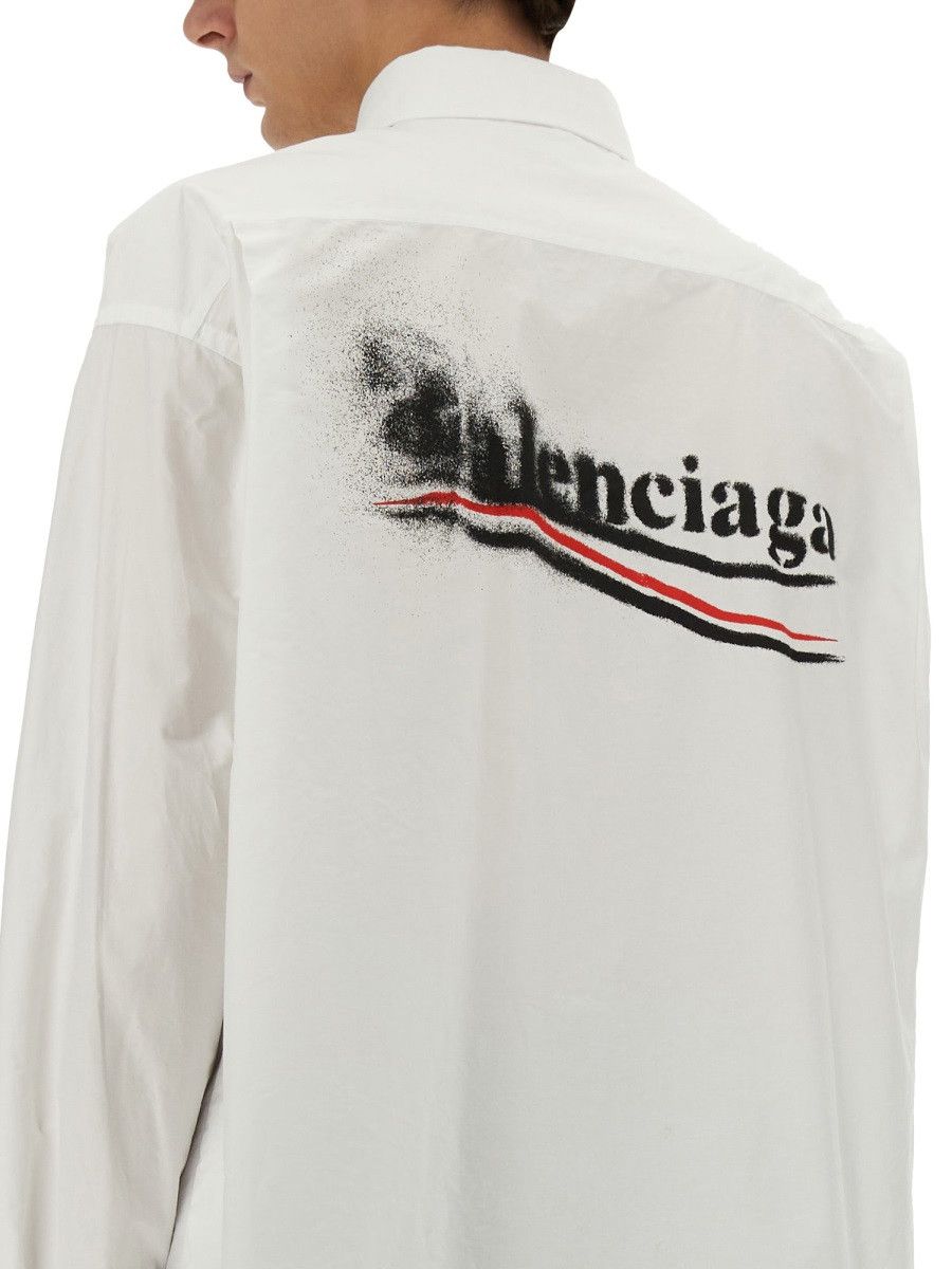 Balenciaga BALENCIAGA LARGE FIT SHIRT - WHITE (SHIRT 41) Size US M / EU 48-50 / 2 - 4 Thumbnail