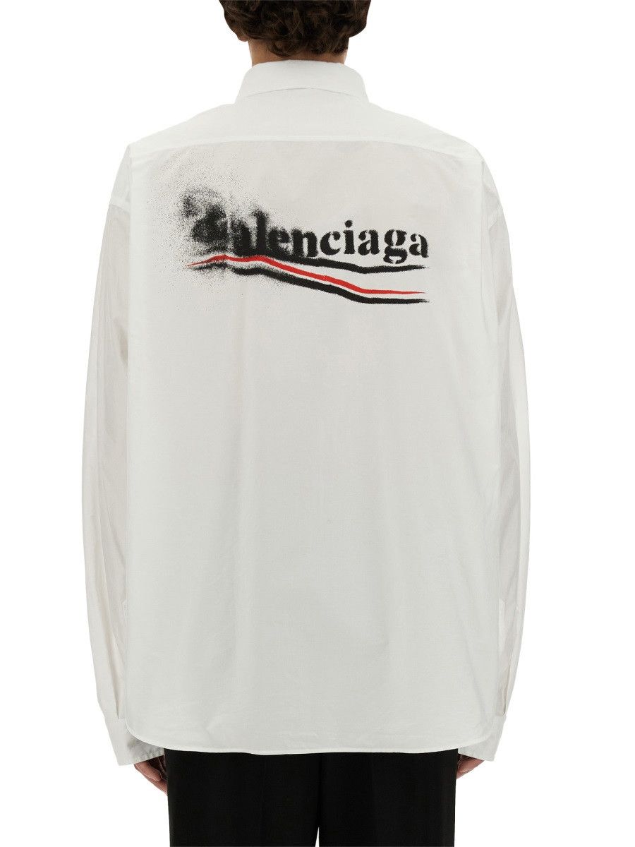 Balenciaga BALENCIAGA LARGE FIT SHIRT - WHITE (SHIRT 41) Size US M / EU 48-50 / 2 - 3 Thumbnail