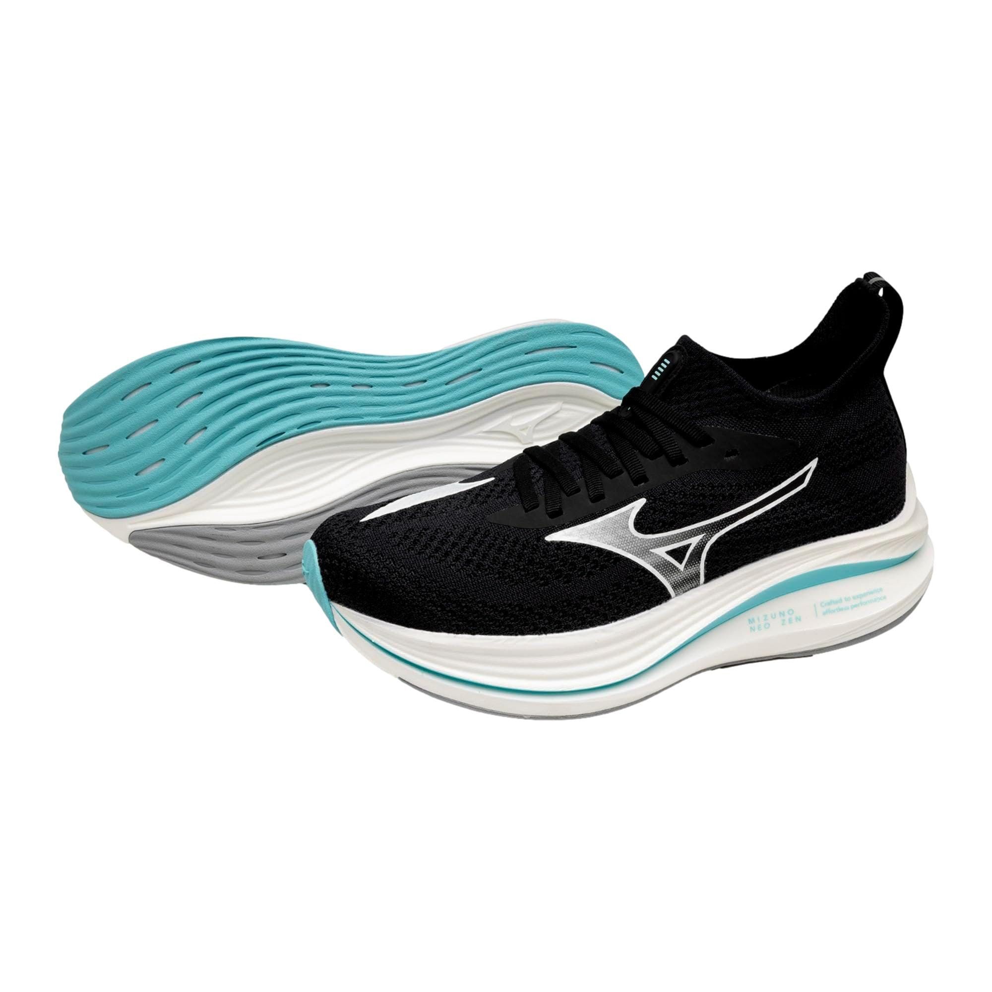 Mizuno Neo Zen Black / White - Blue Radiance J1GD258623 Size US 9.5 / IT 39.5 - 3 Thumbnail
