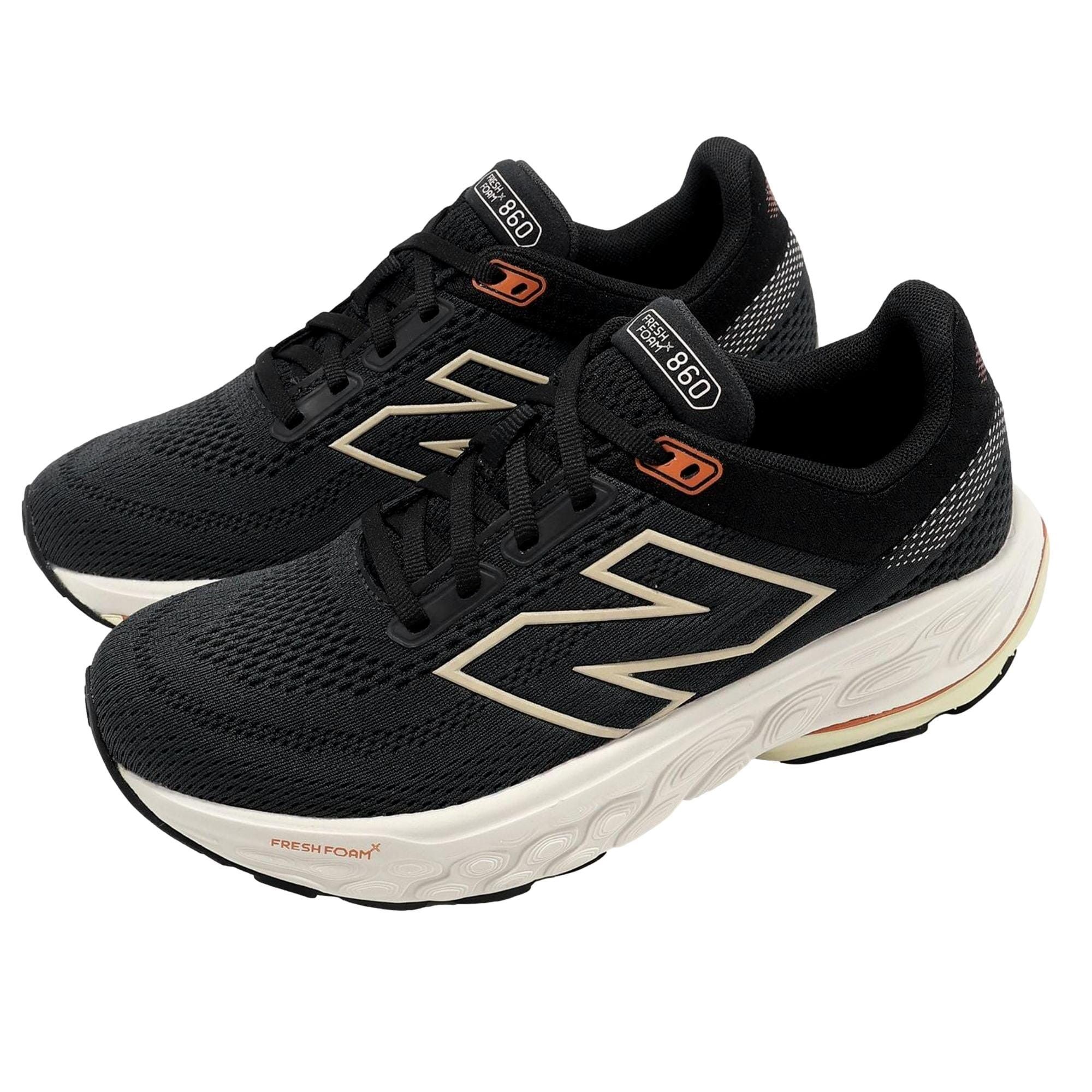 New Balance Fresh Foam x 860 V14 Black / Beige W860N14 Size US 9.5 / IT 39.5 - 3 Thumbnail