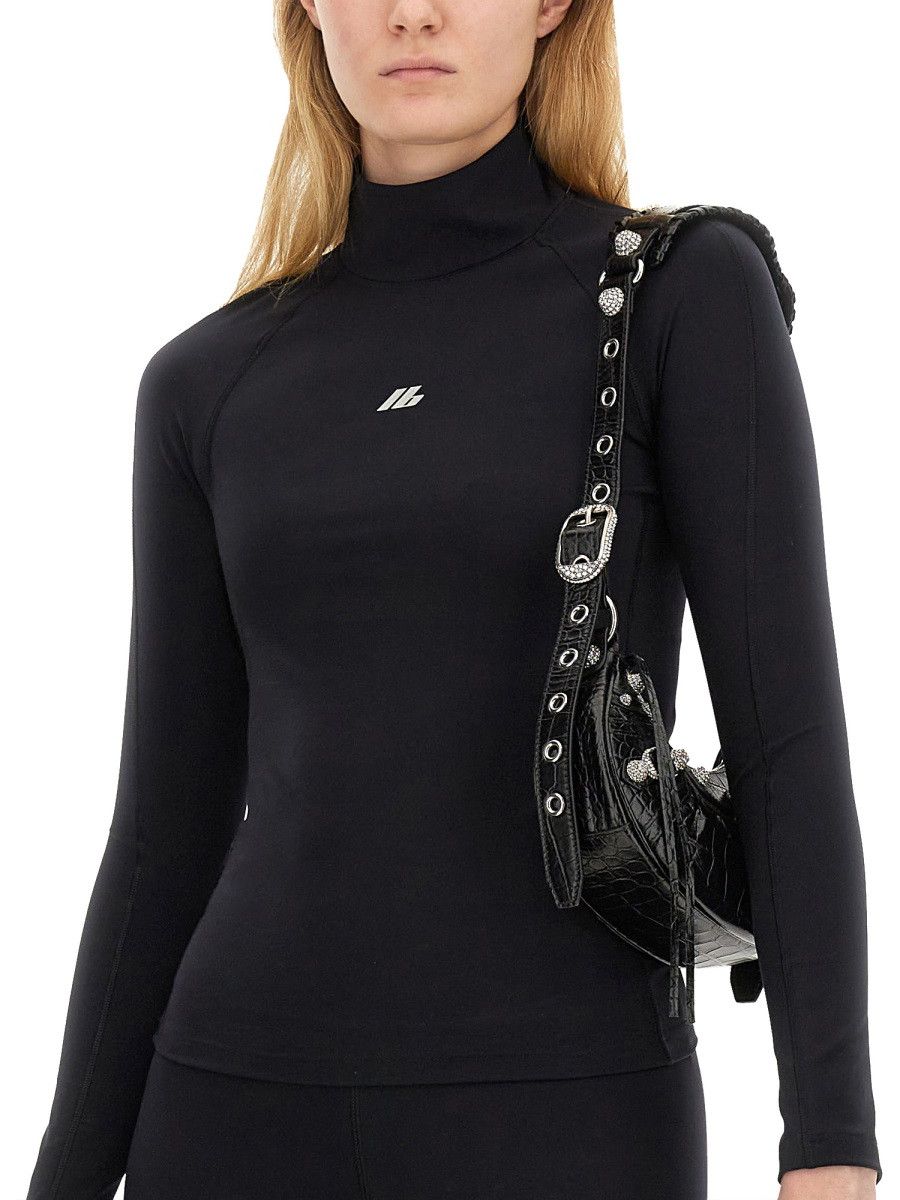 Balenciaga BALENCIAGA TOPS WITH LOGO - BLACK Size M / US 6-8 / IT 42-44 - 4 Thumbnail