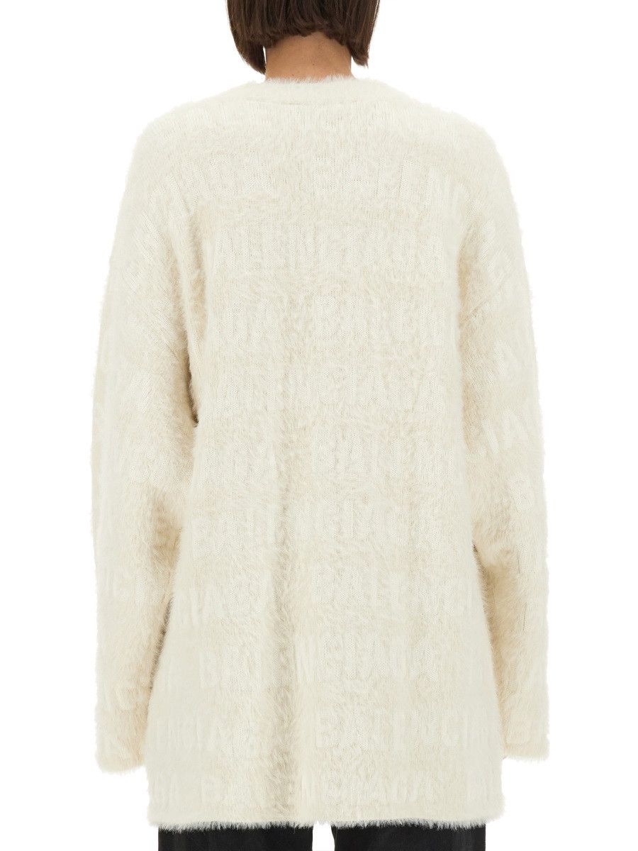 Balenciaga BALENCIAGA V-NECK CARDIGAN - WHITE Size M / US 6-8 / IT 42-44 - 3 Thumbnail