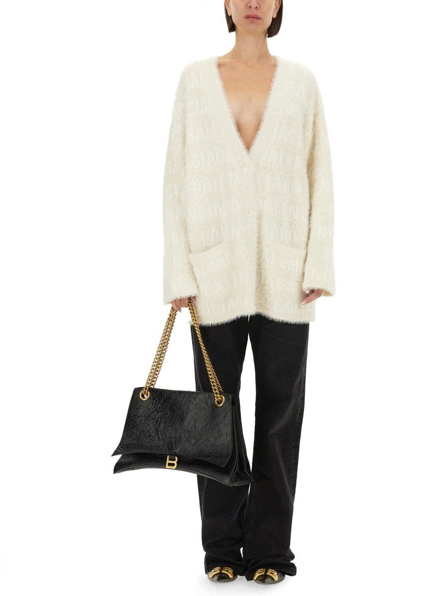 Balenciaga BALENCIAGA V-NECK CARDIGAN - WHITE Size M / US 6-8 / IT 42-44 - 2 Thumbnail