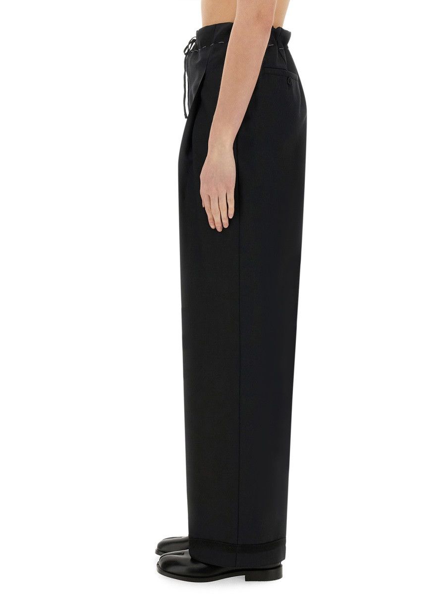Maison Margiela MAISON MARGIELA WOOL AND MOHAIR PANTS - BLACK (IT 44) Size 30" / US 8 / IT 44 - 4 Thumbnail