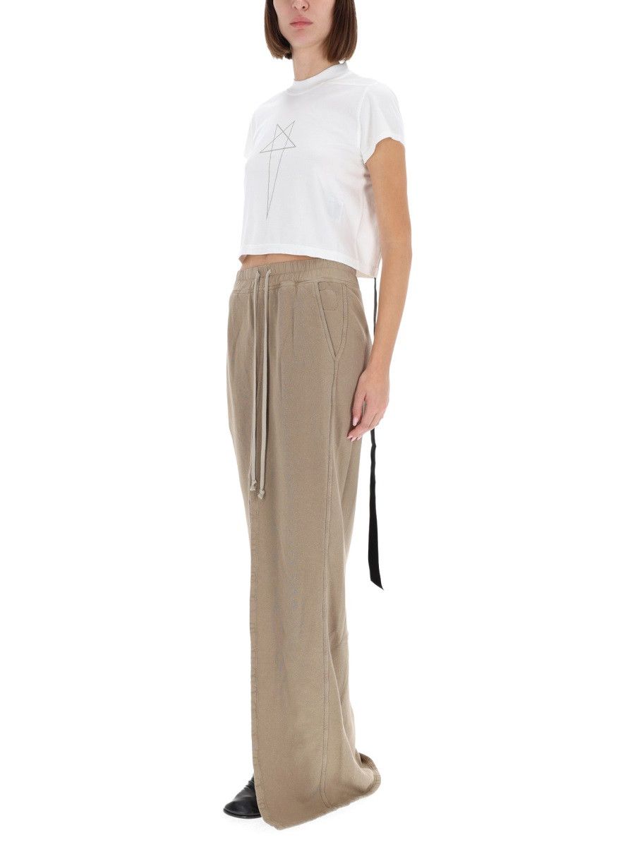 Rick Owens Drkshdw RICK OWENS DRKSHDW "CROPPED SMALL" T-SHIRT - IVORY Size L / US 10 / IT 46 - 2 Thumbnail