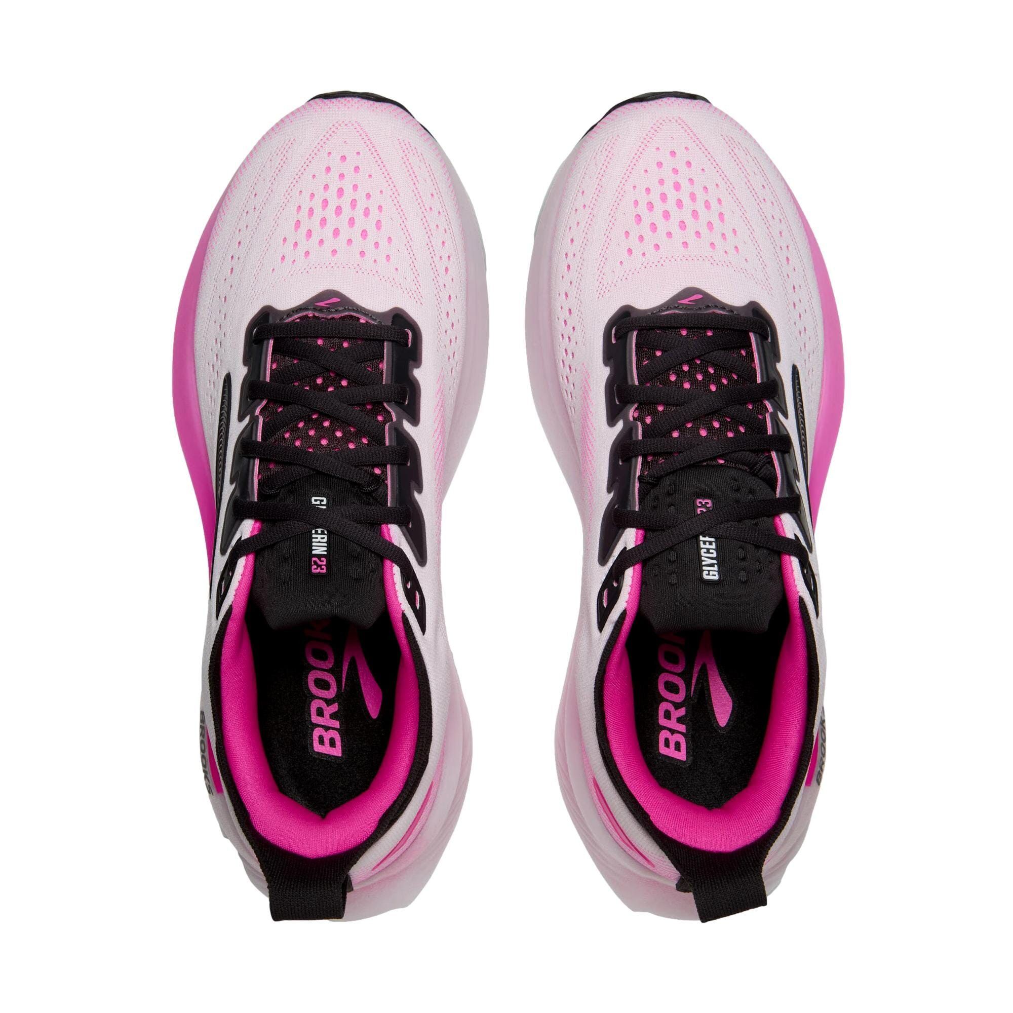 Brooks Glycerin 23 White / Phantom / Cyber Pink 120465 1B 111 Size US 10 / IT 40 - 3 Thumbnail