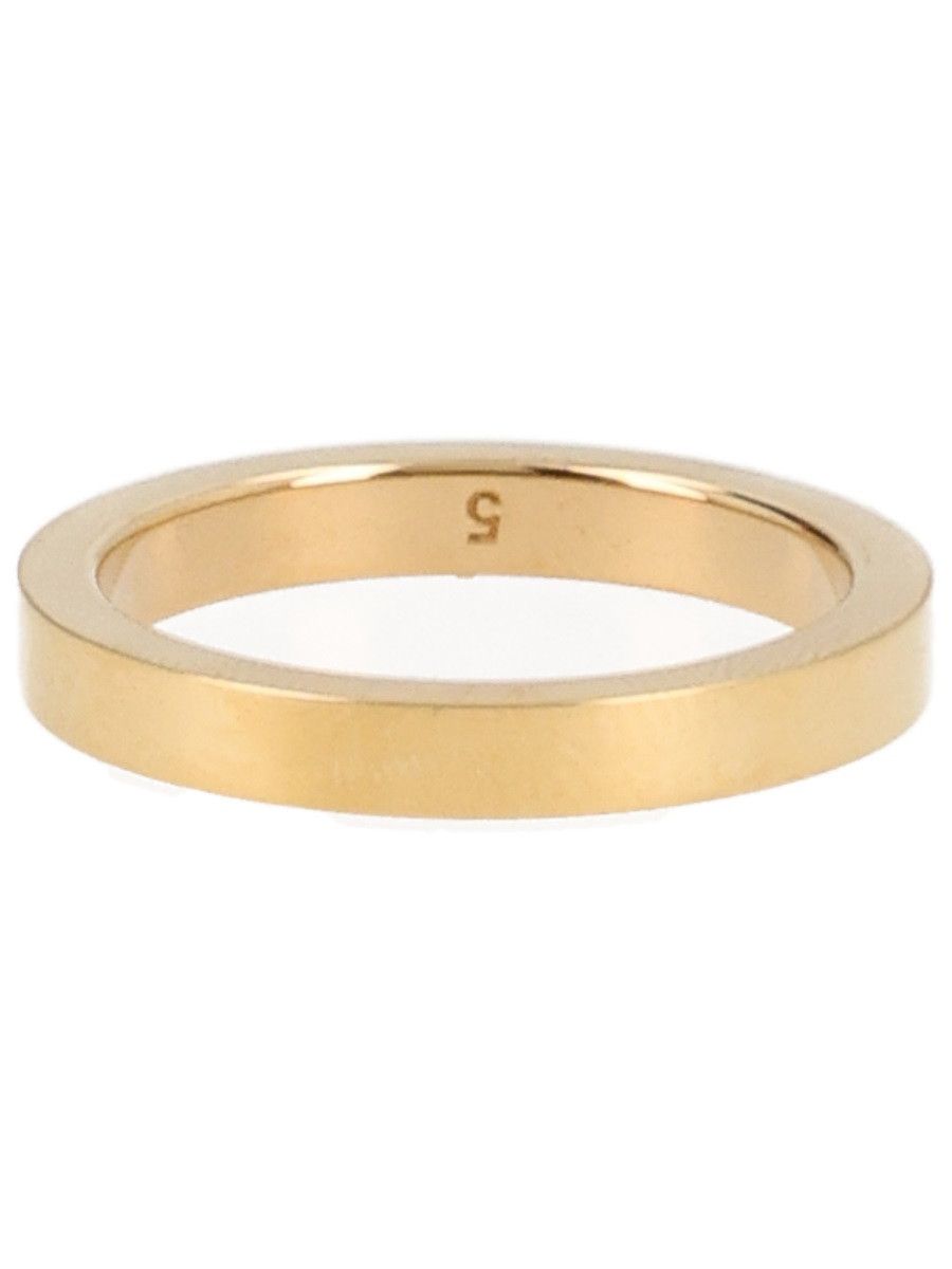 Maison Margiela MAISON MARGIELA LOGO RING - GOLD (NUMERIC 6) Size ONE SIZE - 2 Thumbnail