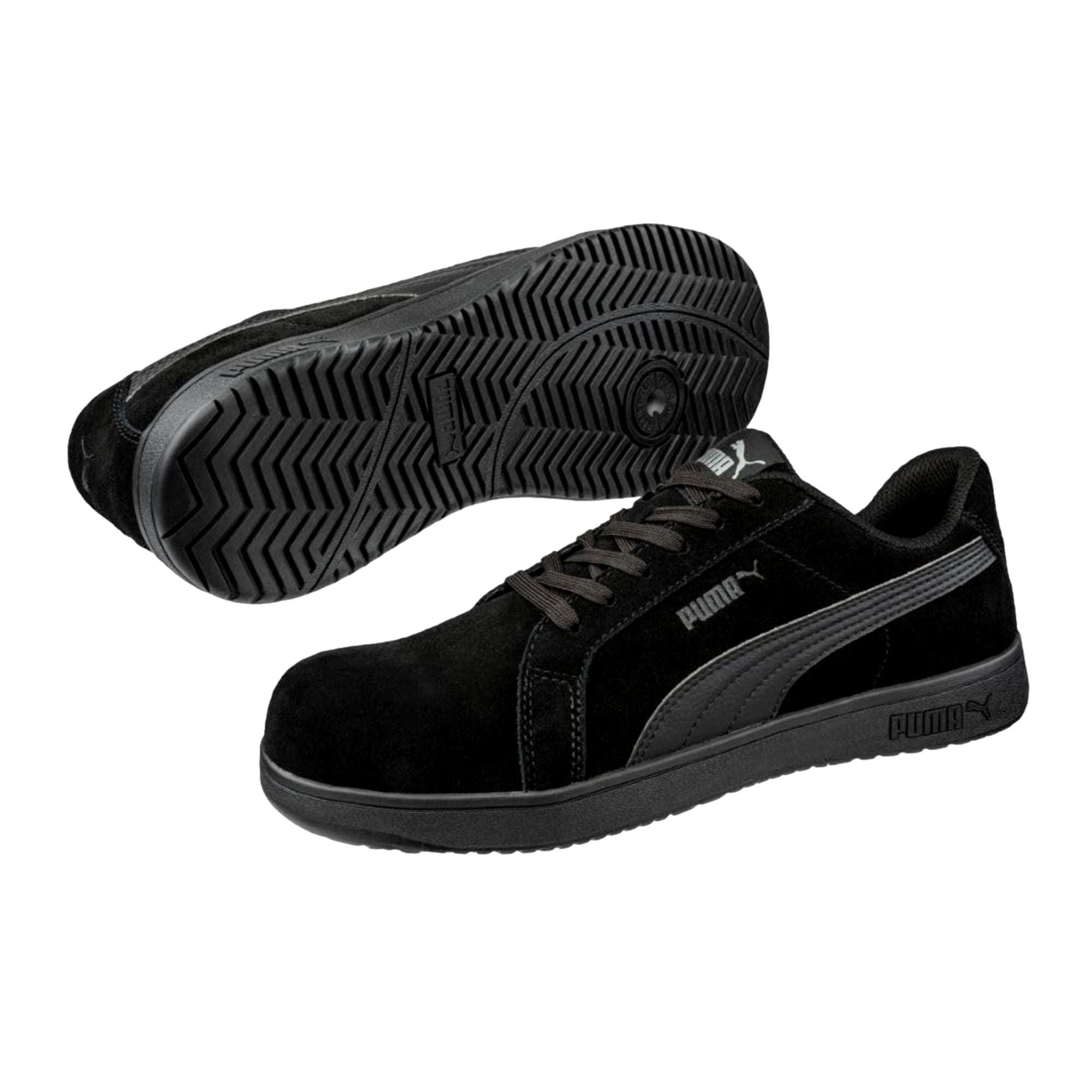Puma Iconic Suede Low EH Black / Black / Black 640345 Size US 10 / IT 40 - 2 Thumbnail