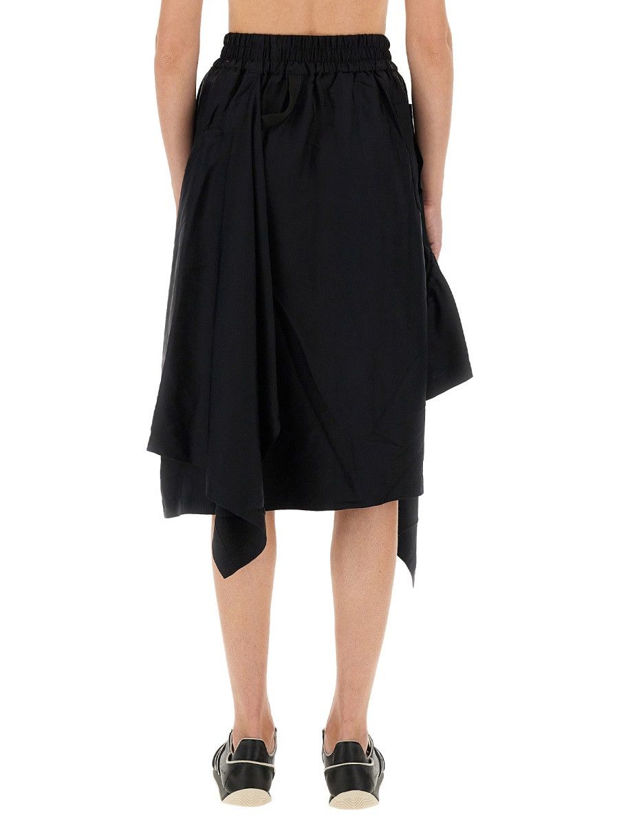 Y-3 Y-3 ASYMMETRICAL SKIRT - BLACK Size 28" / US 6 / IT 42 - 3 Thumbnail