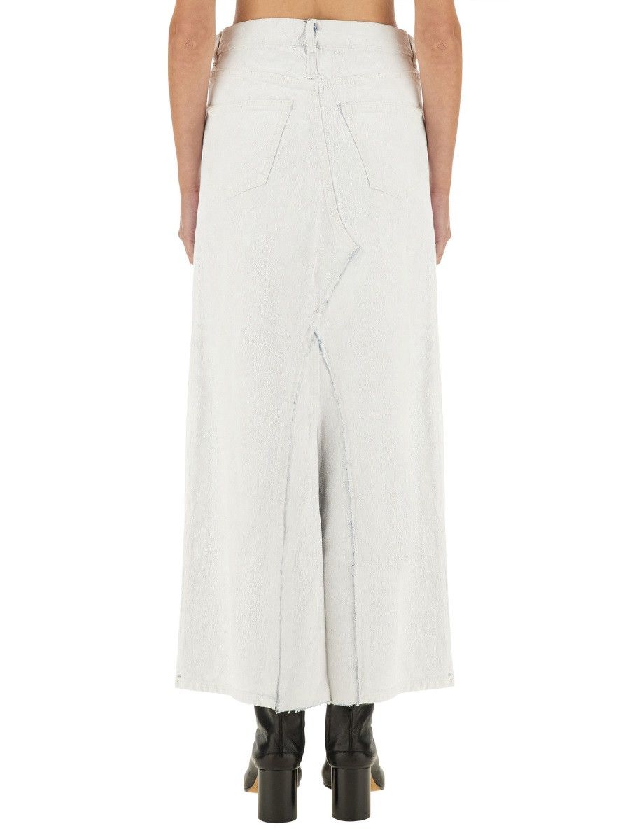 Maison Margiela MAISON MARGIELA MIDI SKIRT - WHITE (IT 38) Size 38" / US 16 / IT 52 - 3 Thumbnail