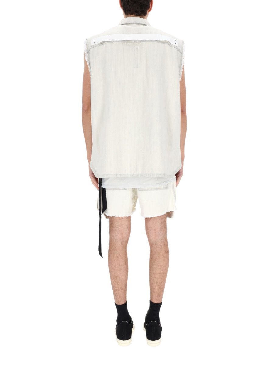 Rick Owens Drkshdw RICK OWENS DRKSHDW "SL TOMMY JUMBO" JACKET - WHITE Size US L / EU 52-54 / 3 - 5 Thumbnail