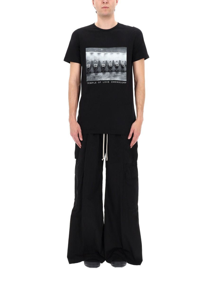 Rick Owens Drkshdw RICK OWENS DRKSHDW T-SHIRT "LEVEL T" - BLACK Size US L / EU 52-54 / 3 - 4 Thumbnail