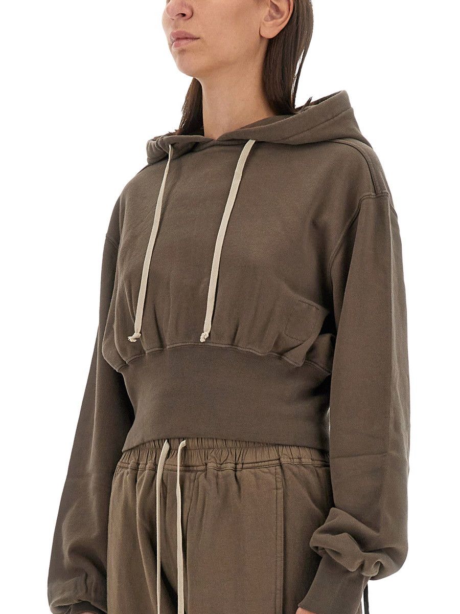 Rick Owens Drkshdw RICK OWENS DRKSHDW TATLIN SWEATSHIRT - BEIGE Size S / US 4 / IT 40 - 4 Thumbnail