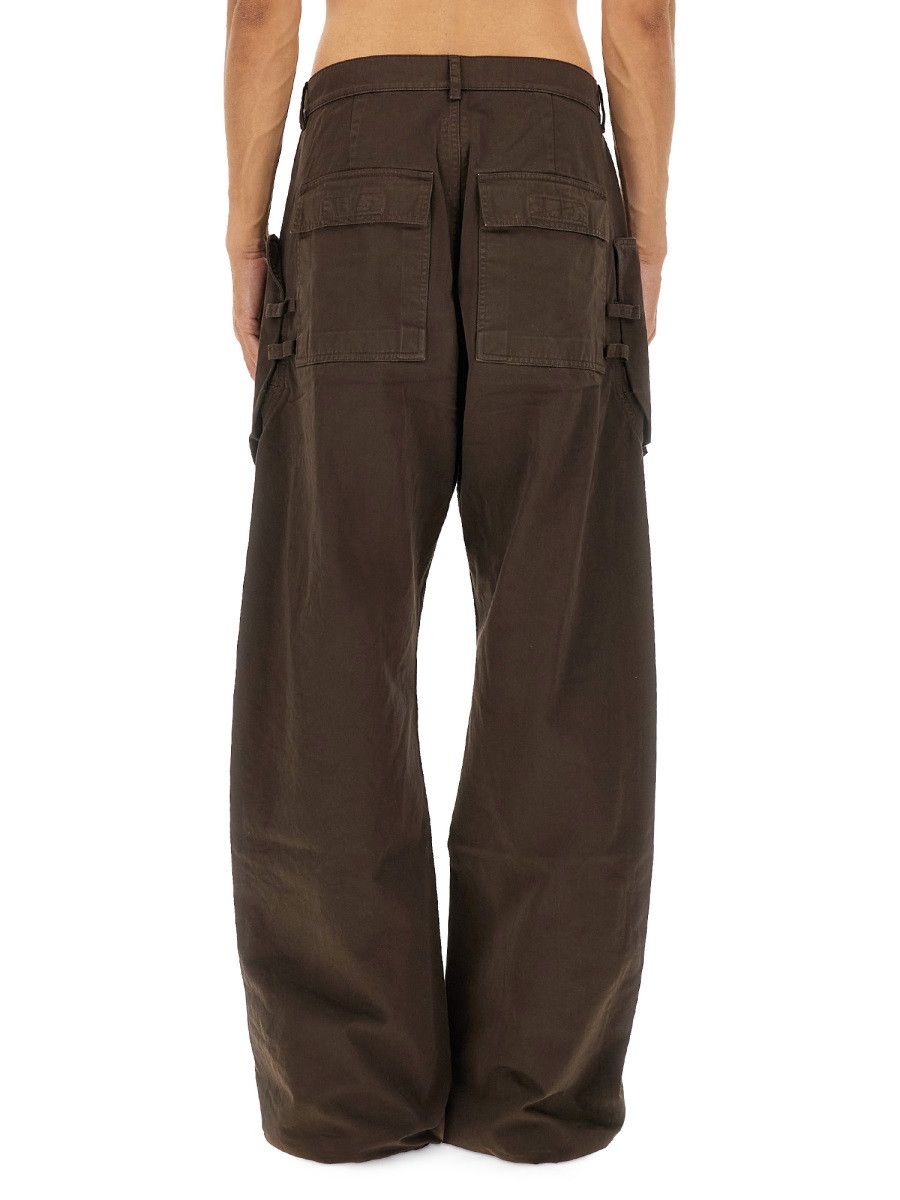 Rick Owens Drkshdw RICK OWENS DRKSHDW CARGO "STEFAN" PANTS - BROWN (JEANS 31) Size US 31 - 3 Thumbnail