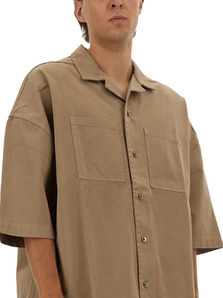 Rick Owens Drkshdw RICK OWENS DRKSHDW "MAGNUM TOMMY" SHIRT - BEIGE Size US L / EU 52-54 / 3 - 4 Thumbnail