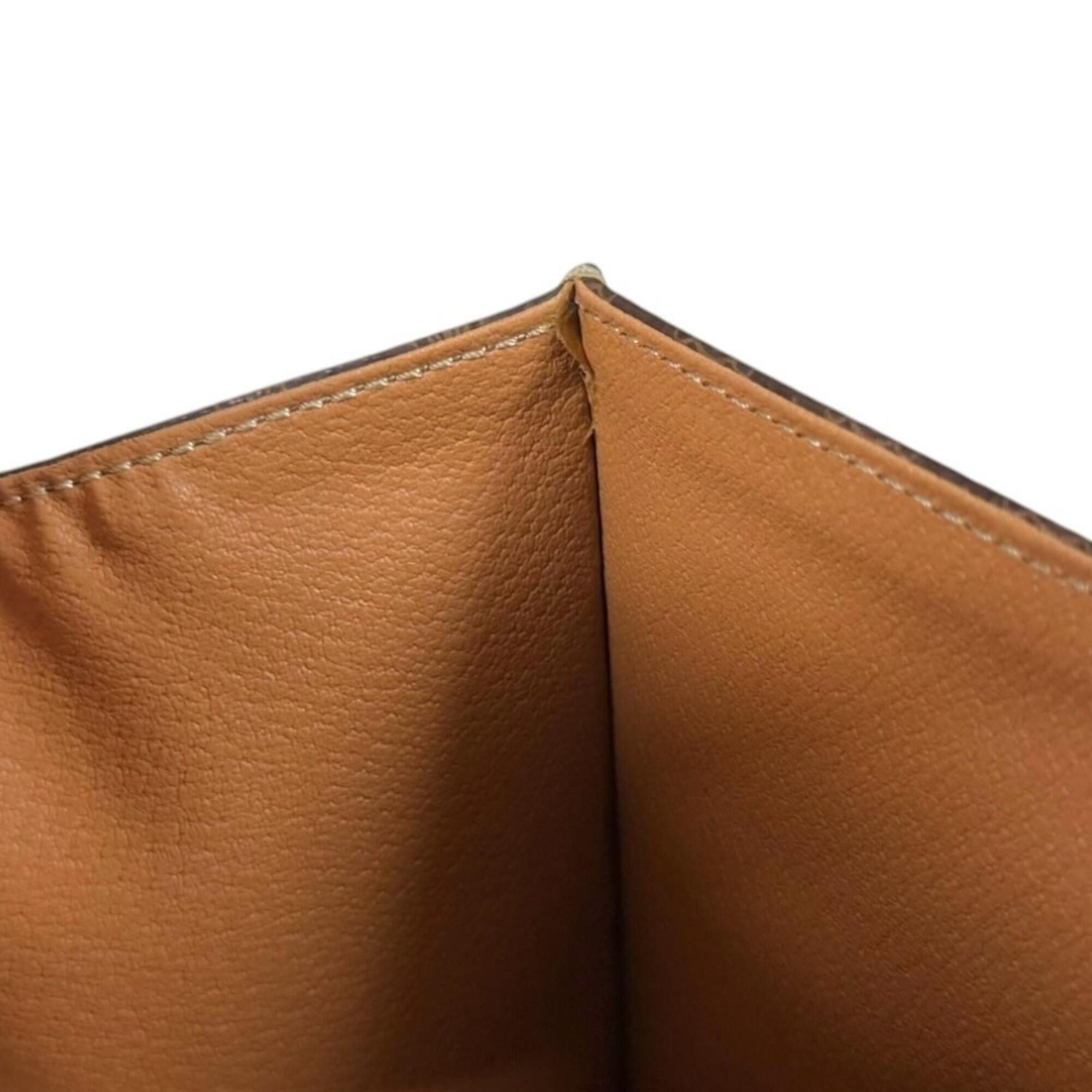 Celine Celine Macadam Shoulder Bag, Coated Canvas, Brown, Women's, CELINE 2-way Clutch Bag Size ONE SIZE - 10 Thumbnail