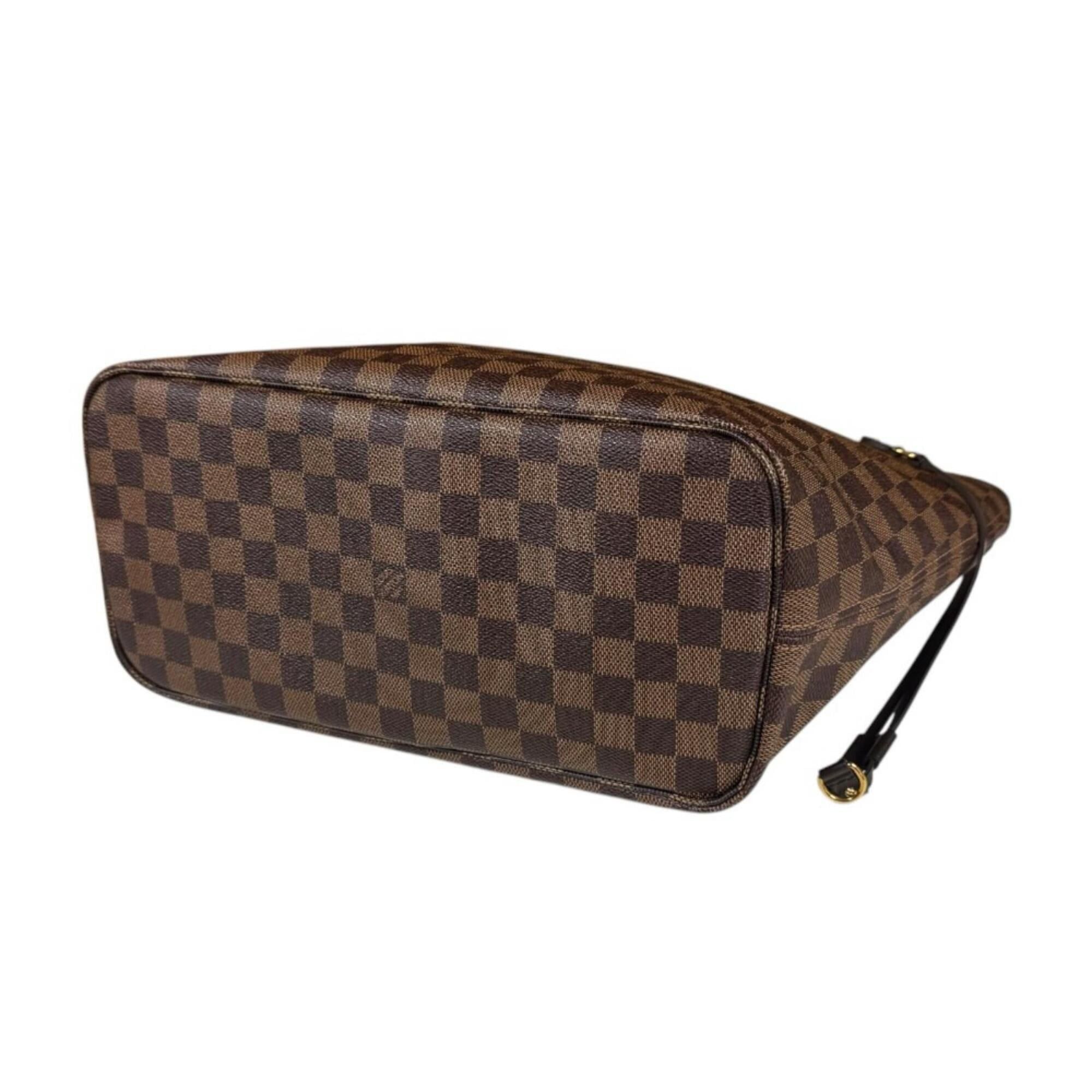 Louis Vuitton Louis Vuitton Neverfull MM Damier Tote Bag, Canvas N41358 Brown, Women's LOUIS VUITTON Size ONE SIZE - 5 Thumbnail