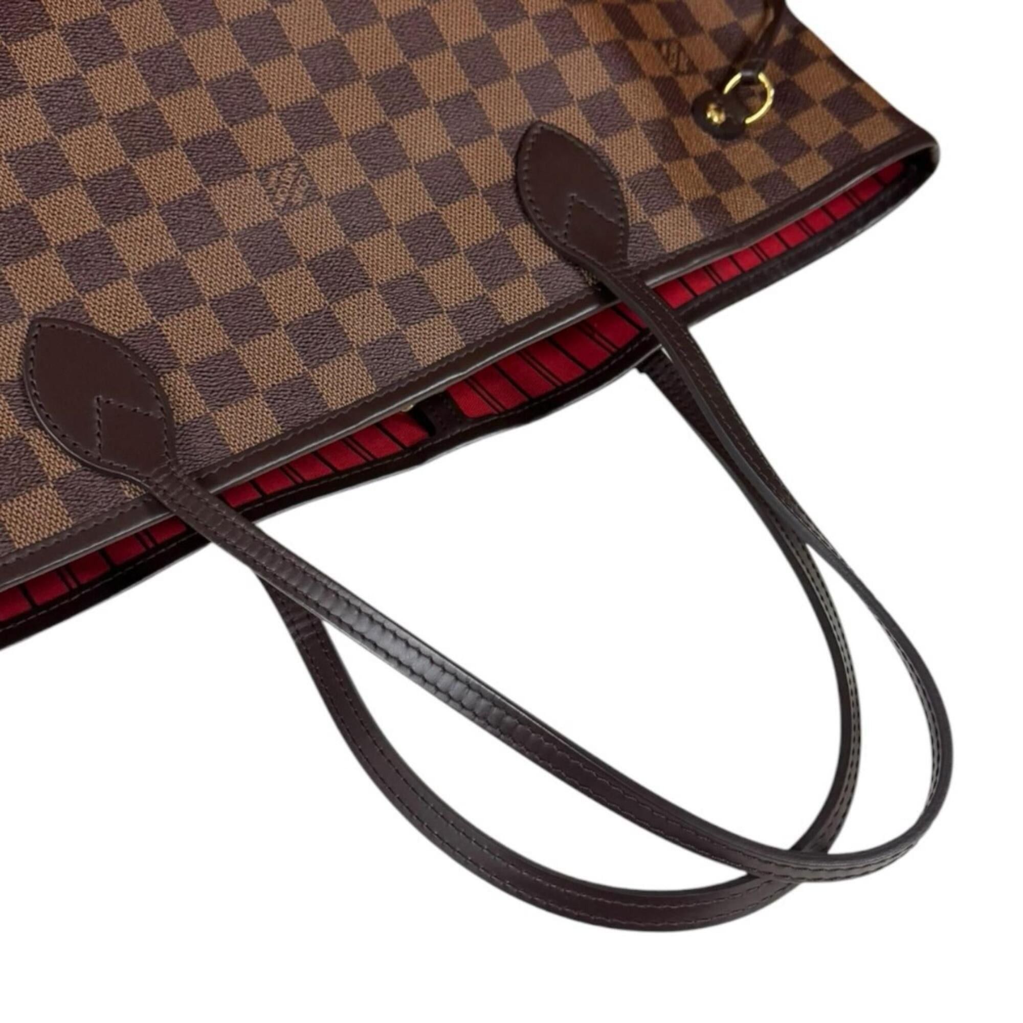 Louis Vuitton Louis Vuitton Neverfull MM Damier Tote Bag, Canvas N41358 Brown, Women's LOUIS VUITTON Size ONE SIZE - 9 Thumbnail
