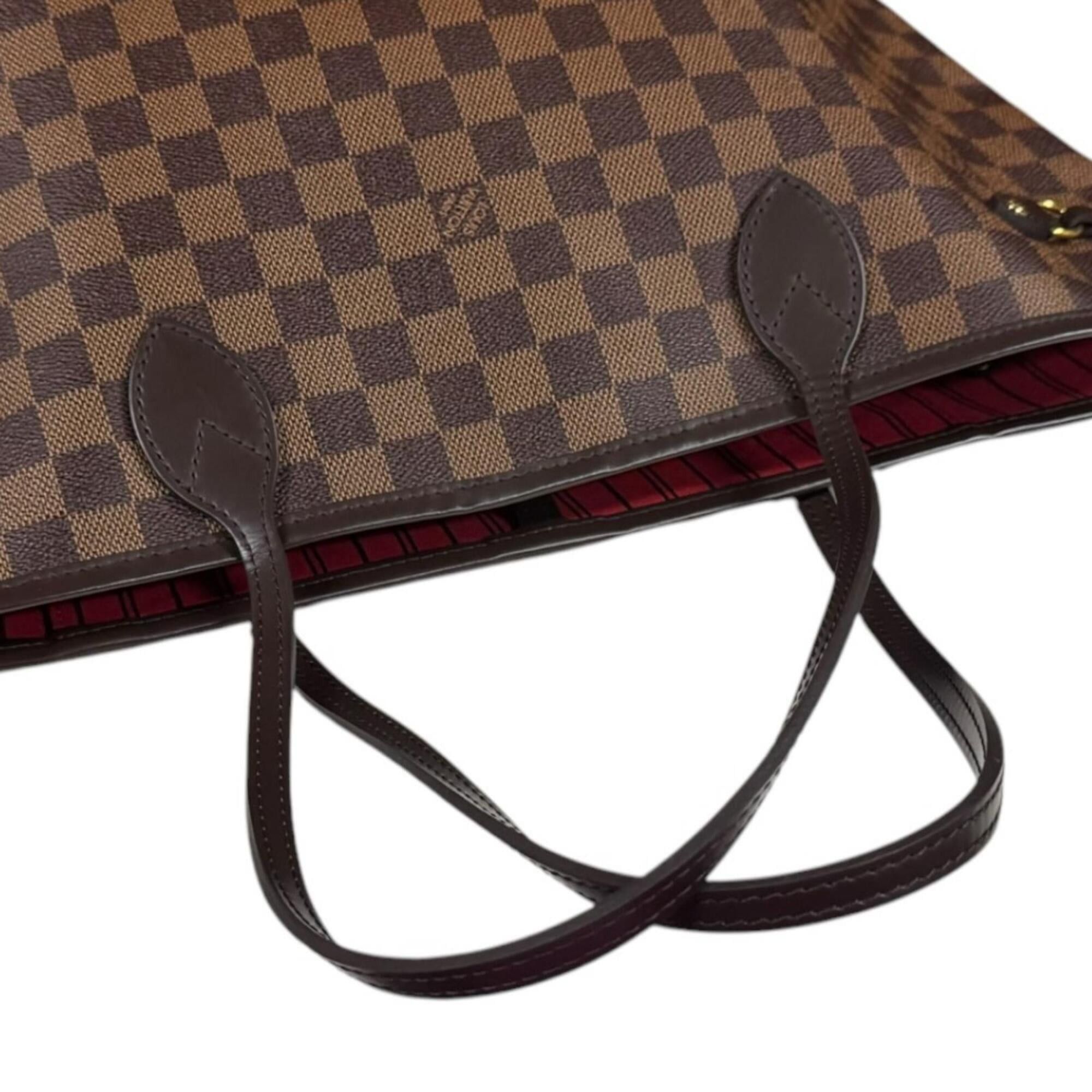 Louis Vuitton Louis Vuitton Neverfull MM Damier Tote Bag, Canvas N41358 Brown, Women's LOUIS VUITTON Size ONE SIZE - 10 Thumbnail
