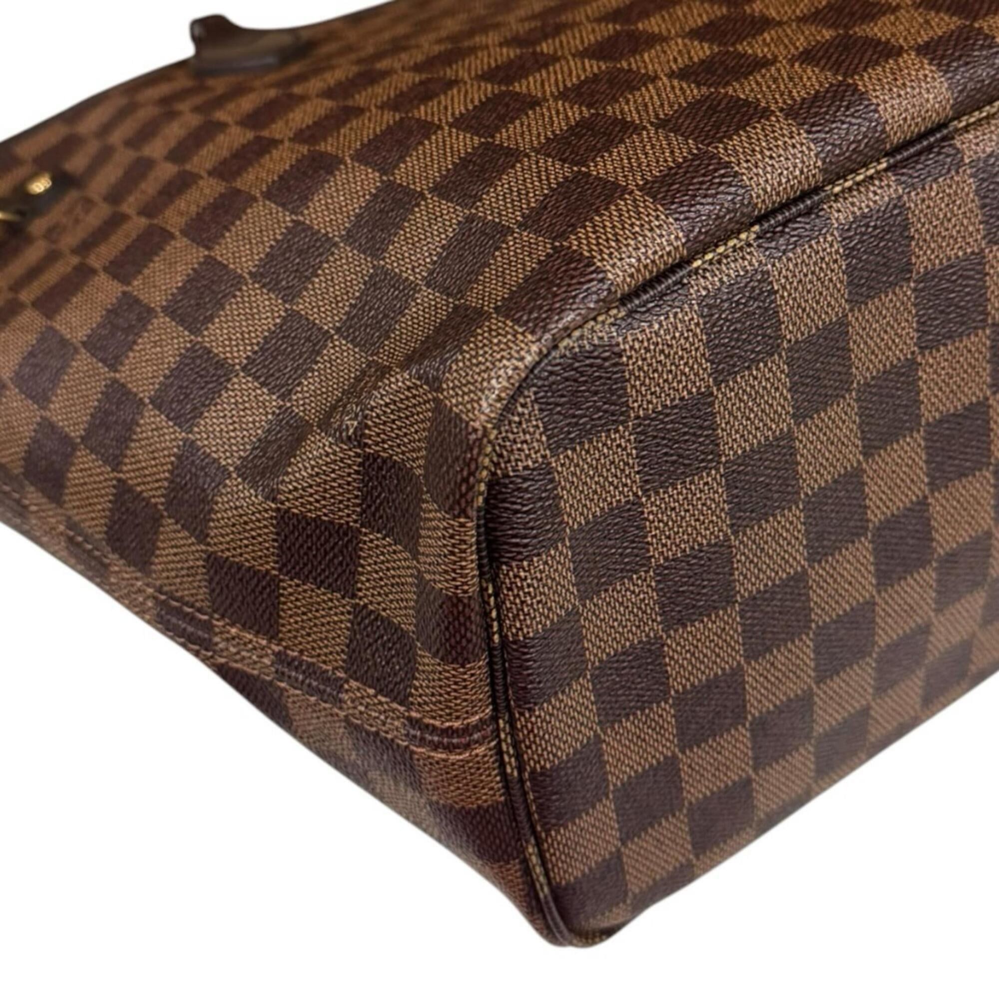Louis Vuitton Louis Vuitton Neverfull MM Damier Tote Bag, Canvas N41358 Brown, Women's LOUIS VUITTON Size ONE SIZE - 8 Thumbnail