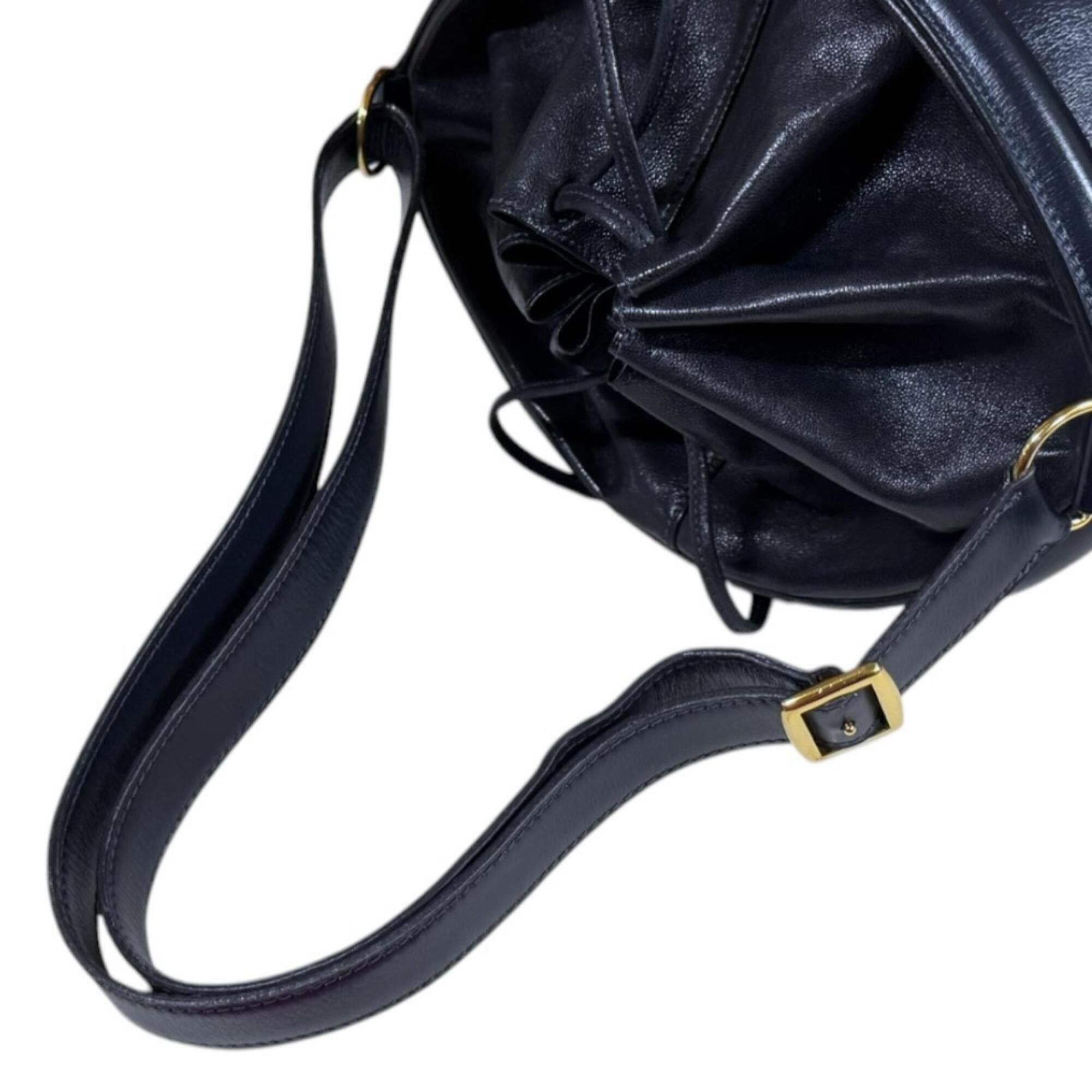 Hermes Hermes Mainjoir MM Shoulder Bag, Leather, Navy, Women's HERMES Size ONE SIZE - 13 Thumbnail