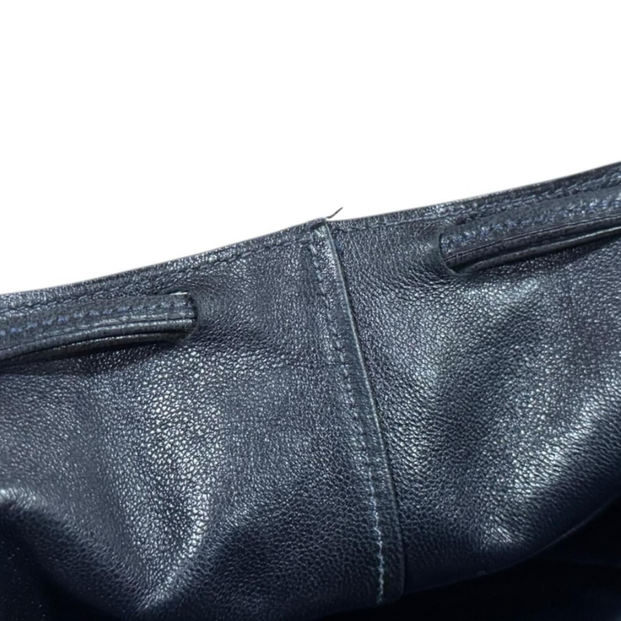 Hermes Hermes Mainjoir MM Shoulder Bag, Leather, Navy, Women's HERMES Size ONE SIZE - 7 Thumbnail