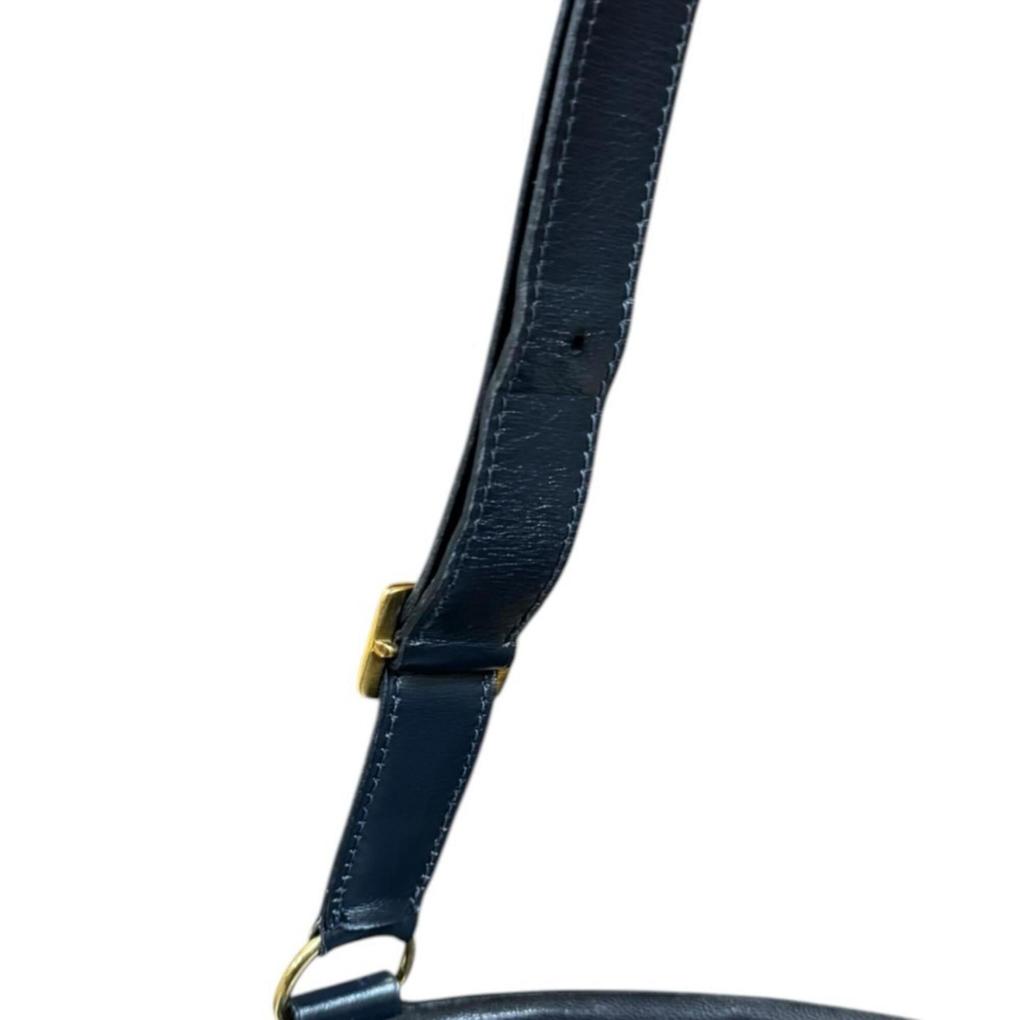 Hermes Hermes Mainjoir MM Shoulder Bag, Leather, Navy, Women's HERMES Size ONE SIZE - 11 Thumbnail