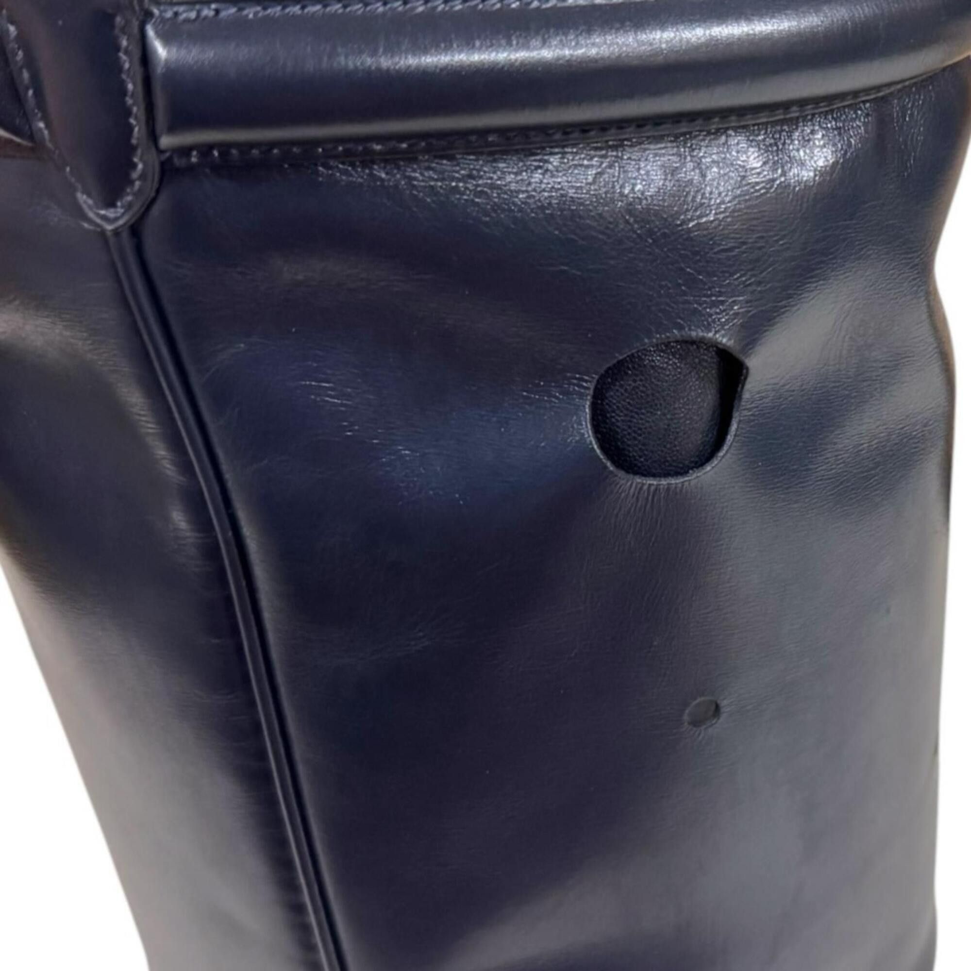 Hermes Hermes Mainjoir MM Shoulder Bag, Leather, Navy, Women's HERMES Size ONE SIZE - 9 Thumbnail