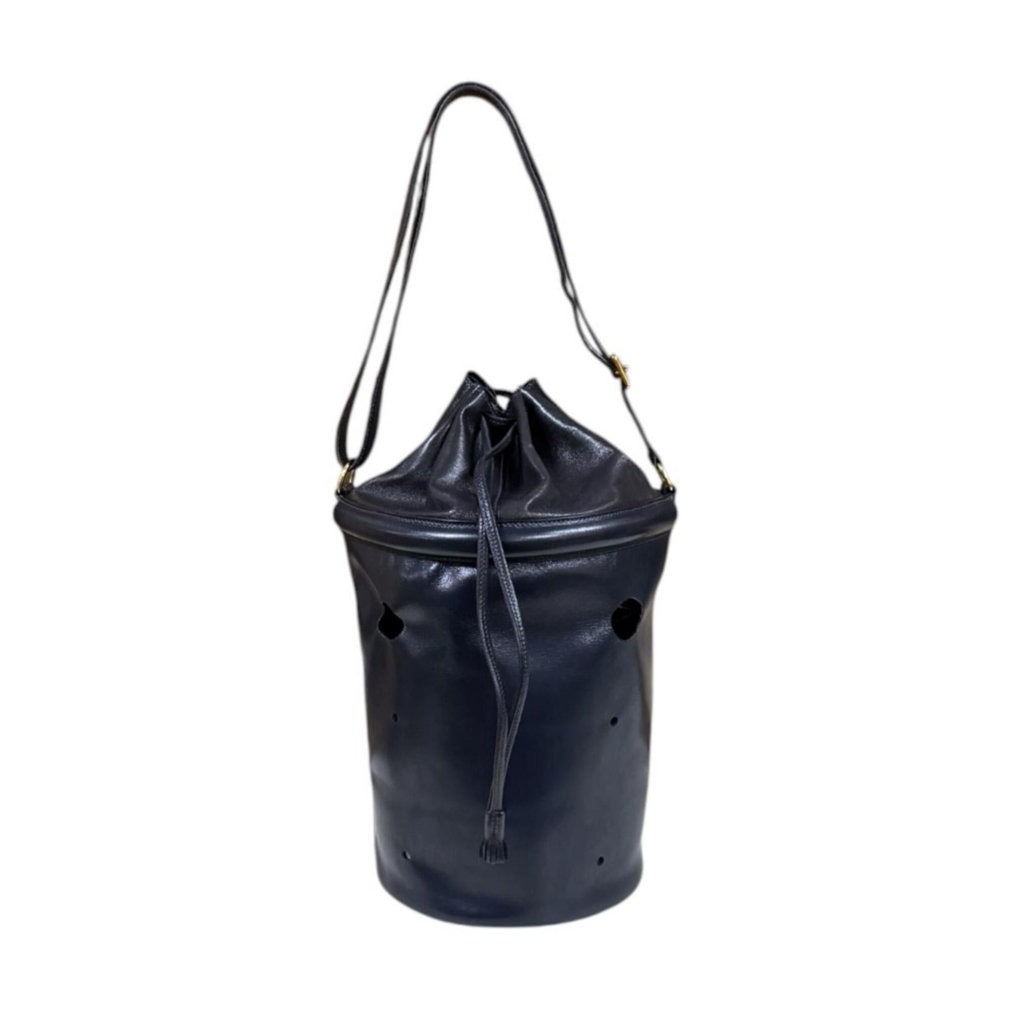 Hermes Hermes Mainjoir MM Shoulder Bag, Leather, Navy, Women's HERMES Size ONE SIZE - 3 Thumbnail