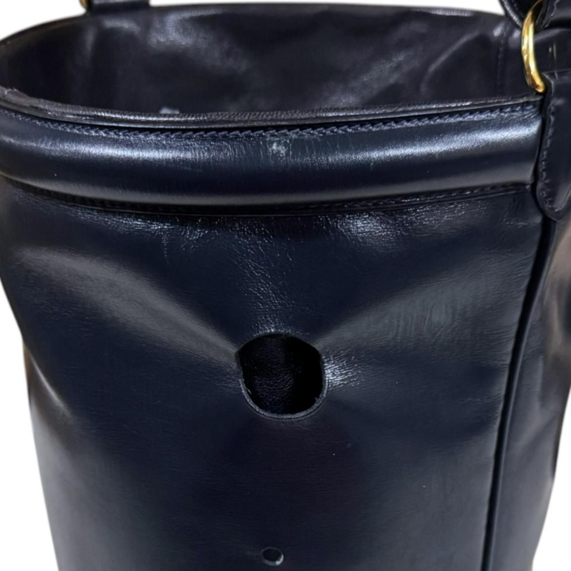 Hermes Hermes Mainjoir MM Shoulder Bag, Leather, Navy, Women's HERMES Size ONE SIZE - 10 Thumbnail