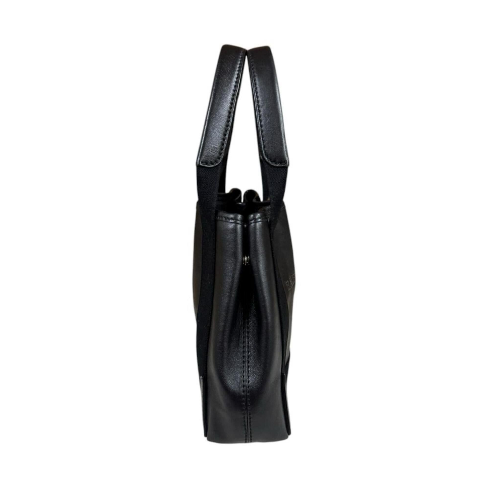 Balenciaga Balenciaga Navy Cabas XS Shoulder Bag, Leather 390346 Black, Women's, 2-way Size ONE SIZE - 4 Thumbnail