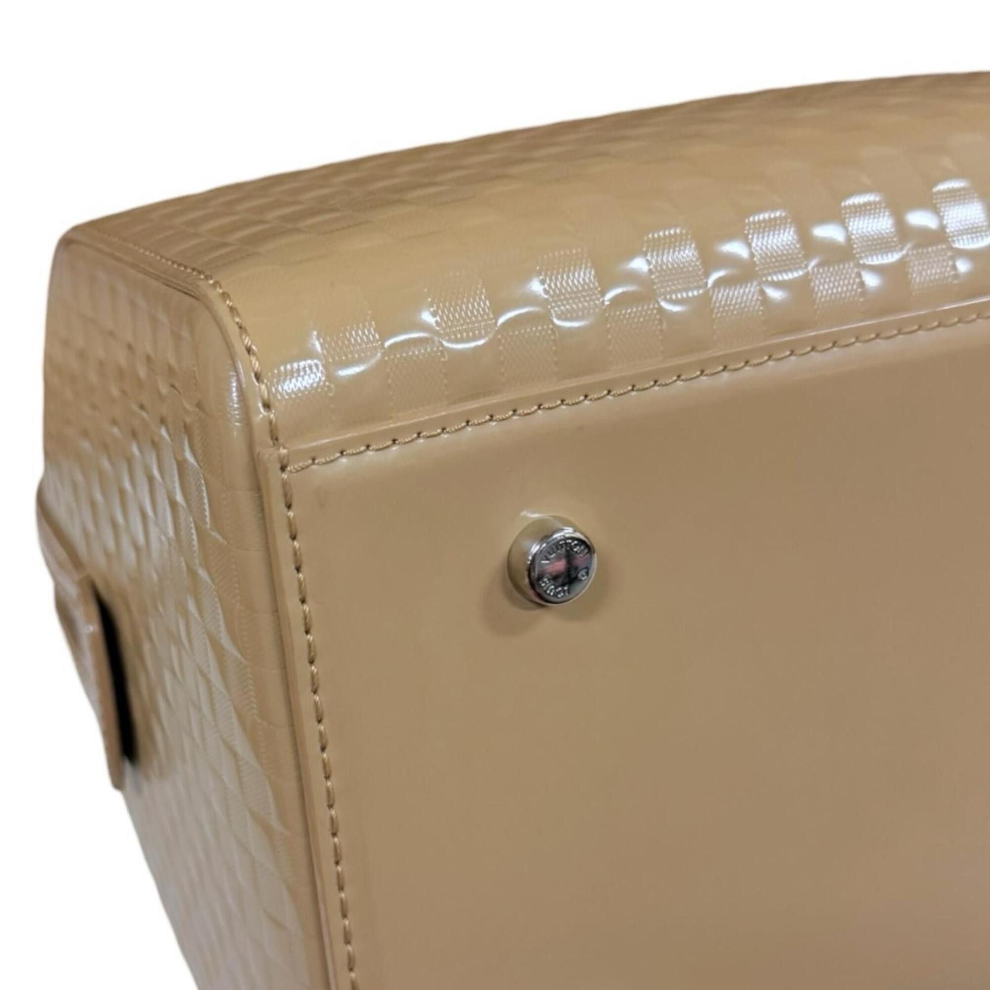 Louis Vuitton Louis Vuitton Speedy Cube MM Damier Facette Handbag, Beige, Women's Size ONE SIZE - 8 Thumbnail