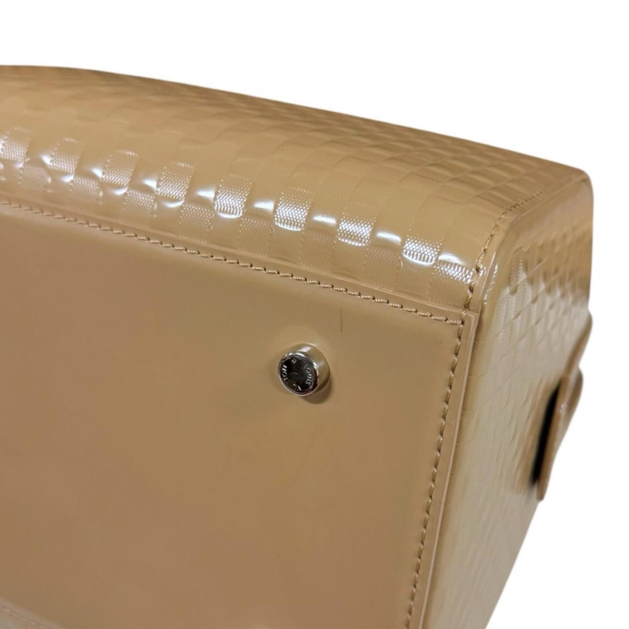 Louis Vuitton Louis Vuitton Speedy Cube MM Damier Facette Handbag, Beige, Women's Size ONE SIZE - 7 Thumbnail
