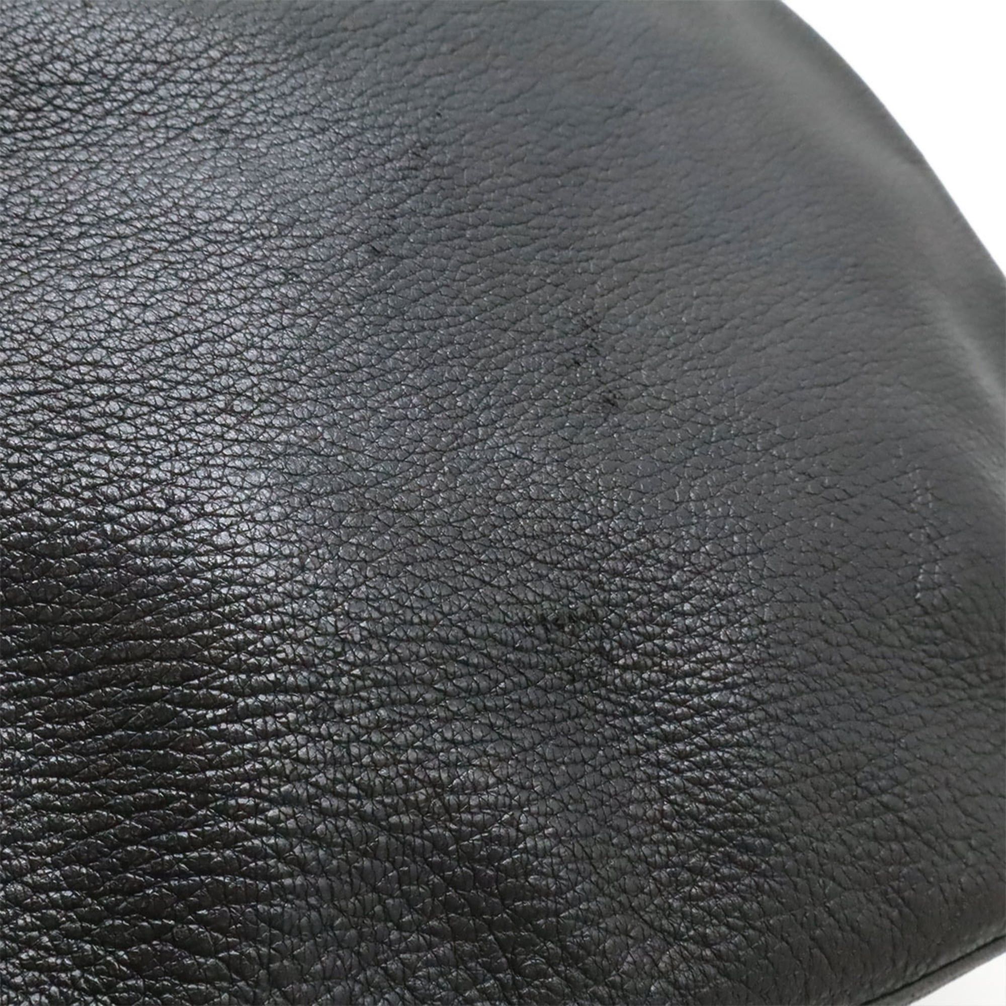 Hermes HERMES Gao Shoulder Bag, Taurillon Clemence Leather, Black, □D Stamp Size ONE SIZE - 8 Thumbnail