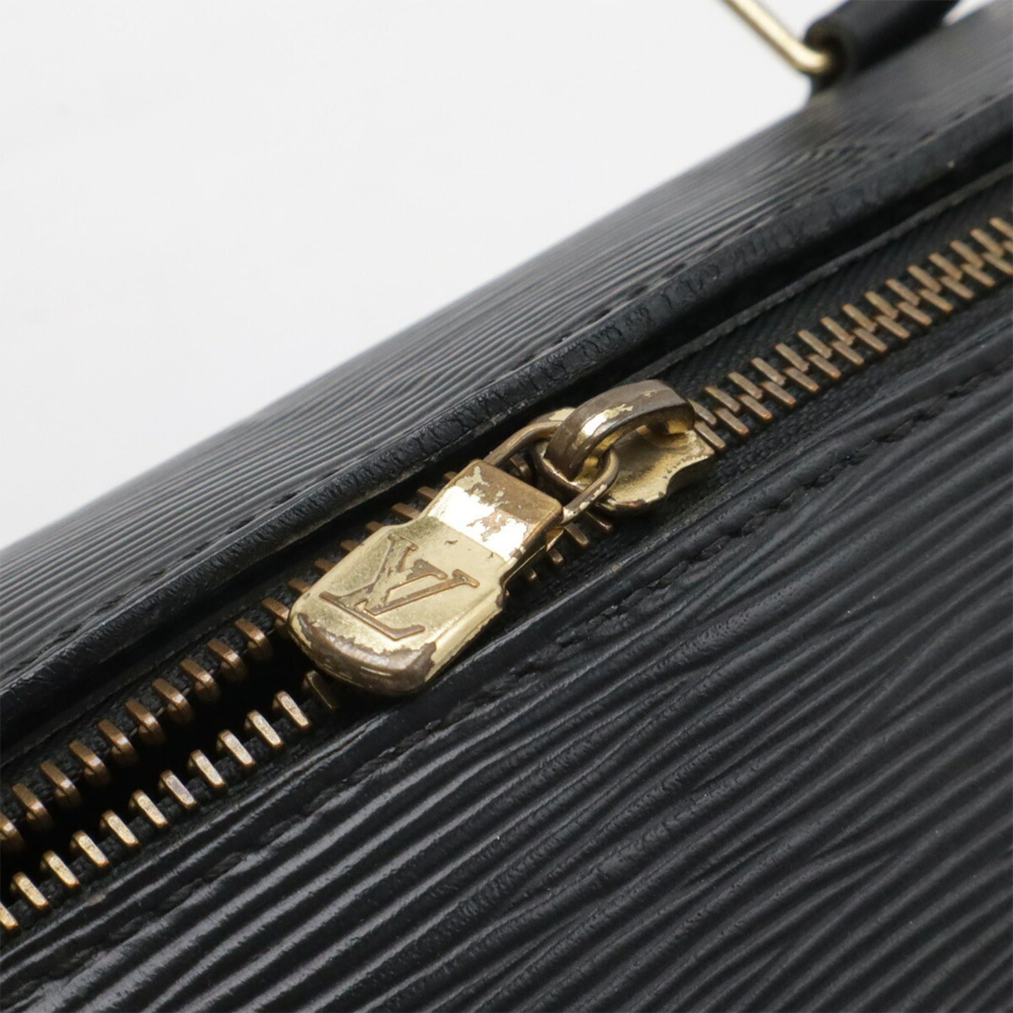 Louis Vuitton Louis Vuitton Epi Soufflot Handbag Shoulder Bag Leather Noir Black (Pouch missing) M52222 Size ONE SIZE - 6 Thumbnail