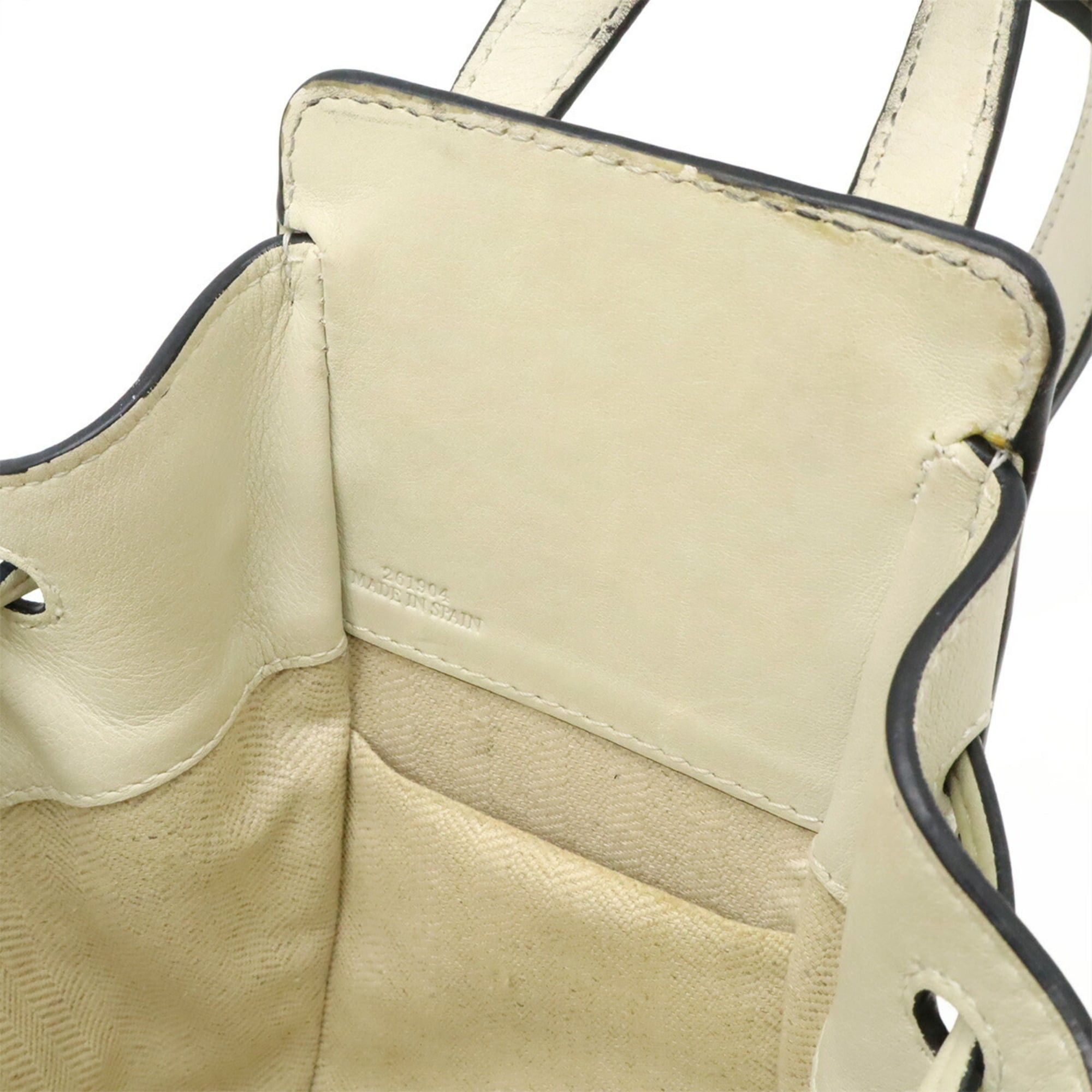 Loewe LOEWE Hammock Drawstring Handbag, Mini Handbag/Shoulder Bag, Leather, Ivory White, A538V07X15 Size ONE SIZE - 9 Thumbnail