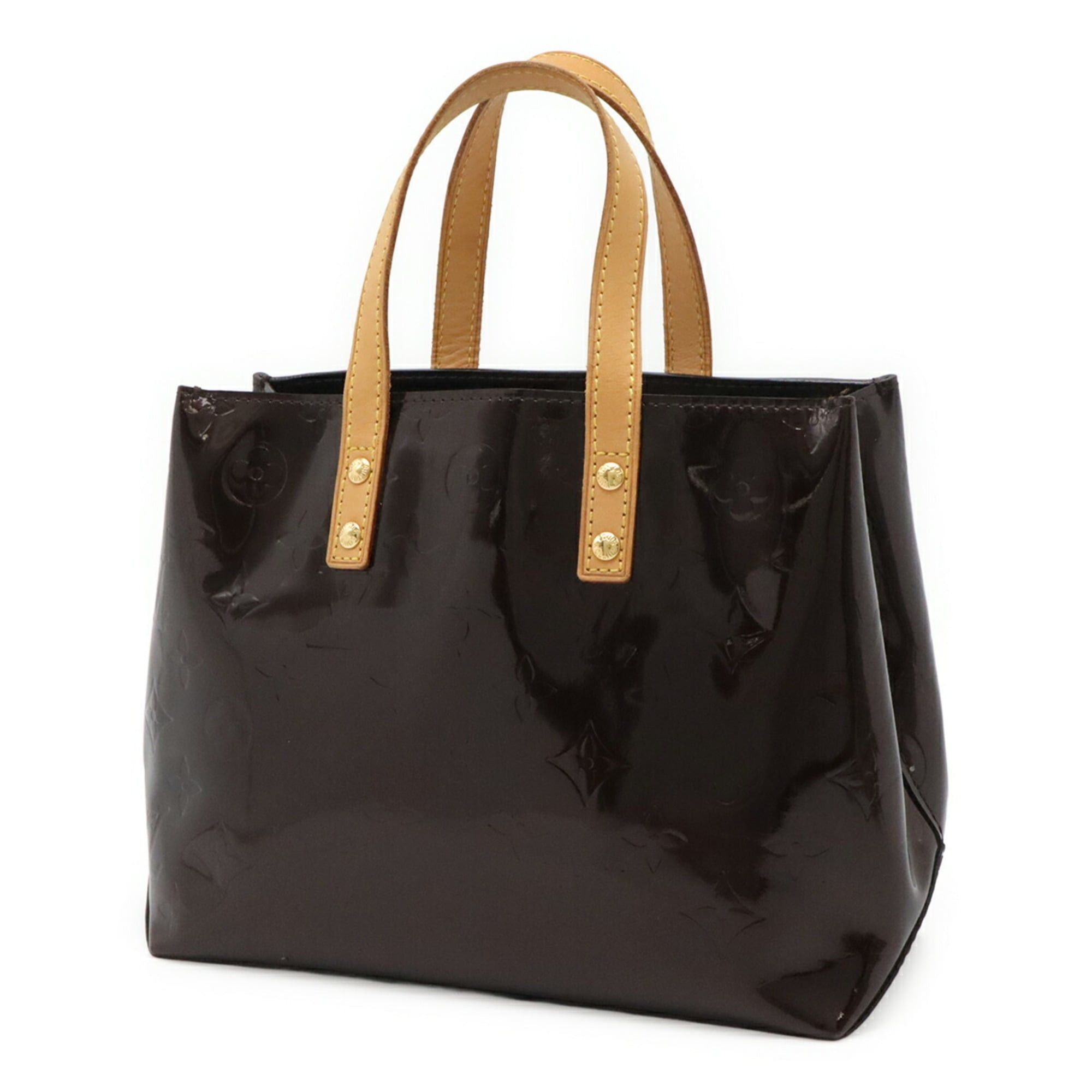 Louis Vuitton Louis Vuitton Monogram Vernis Lead PM Handbag Tote Bag Mini Amarante M91993 Size ONE SIZE - 3 Thumbnail