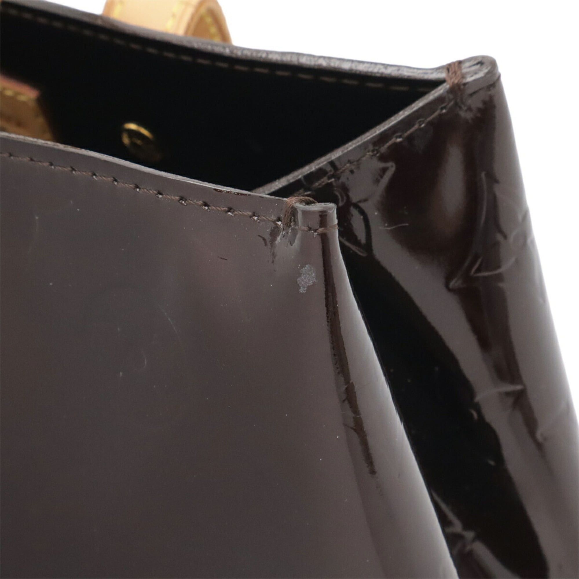 Louis Vuitton Louis Vuitton Monogram Vernis Lead PM Handbag Tote Bag Mini Amarante M91993 Size ONE SIZE - 5 Thumbnail