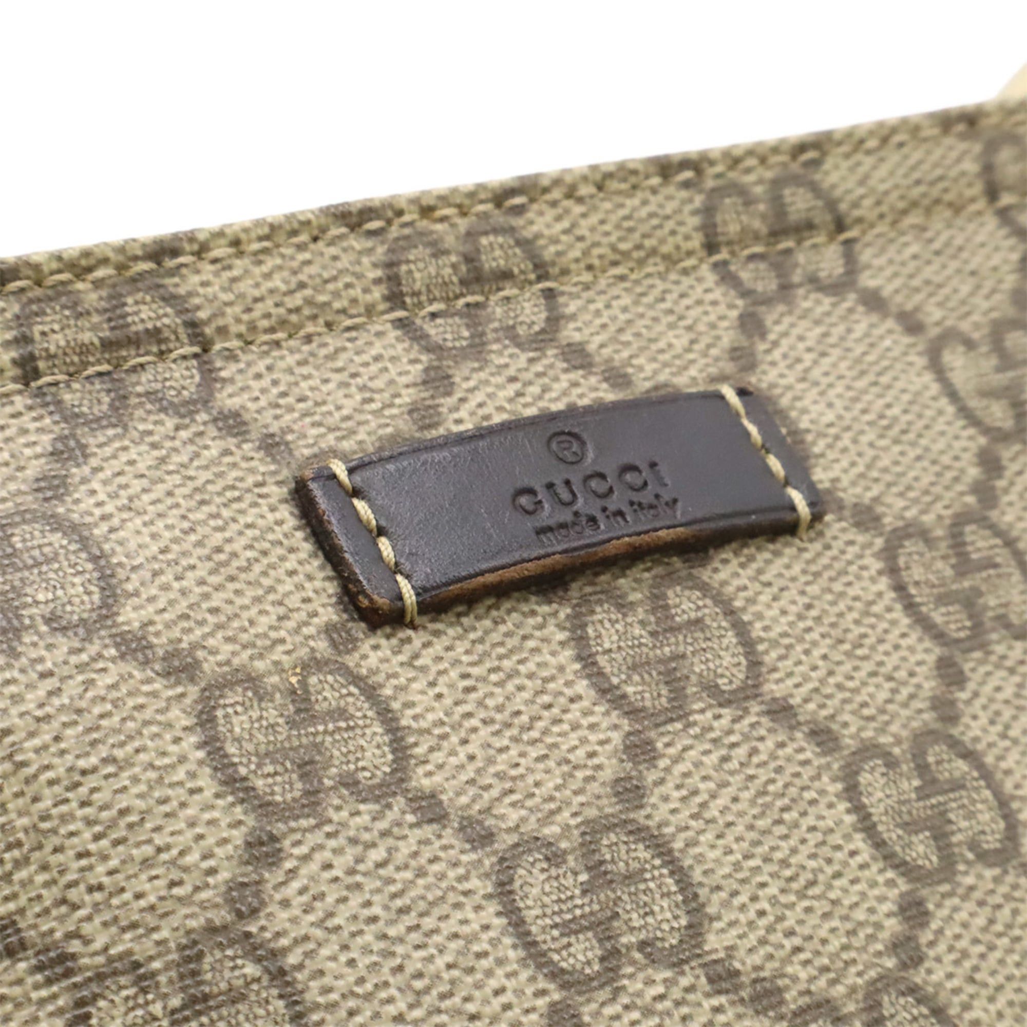 Gucci GUCCI GG Supreme Plus Shoulder Bag, Leather, Beige, Brown, Dark 201538 Size ONE SIZE - 9 Thumbnail