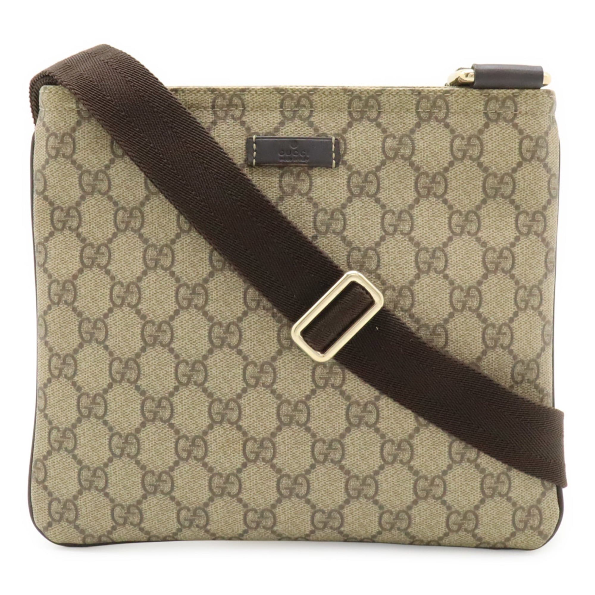 Gucci GUCCI GG Supreme Plus Shoulder Bag, Leather, Beige, Brown, Dark 201538 Size ONE SIZE - 2 Thumbnail