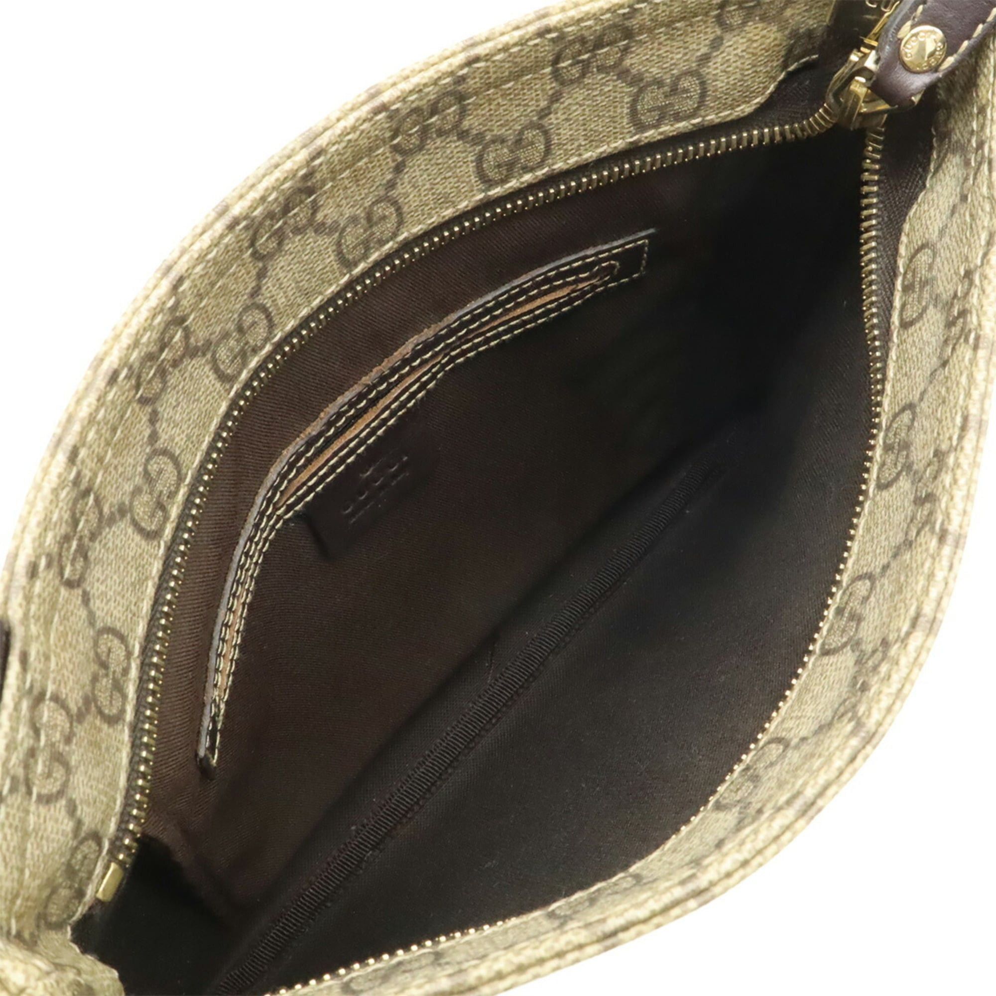 Gucci GUCCI GG Supreme Plus Shoulder Bag, Leather, Beige, Brown, Dark 201538 Size ONE SIZE - 7 Thumbnail