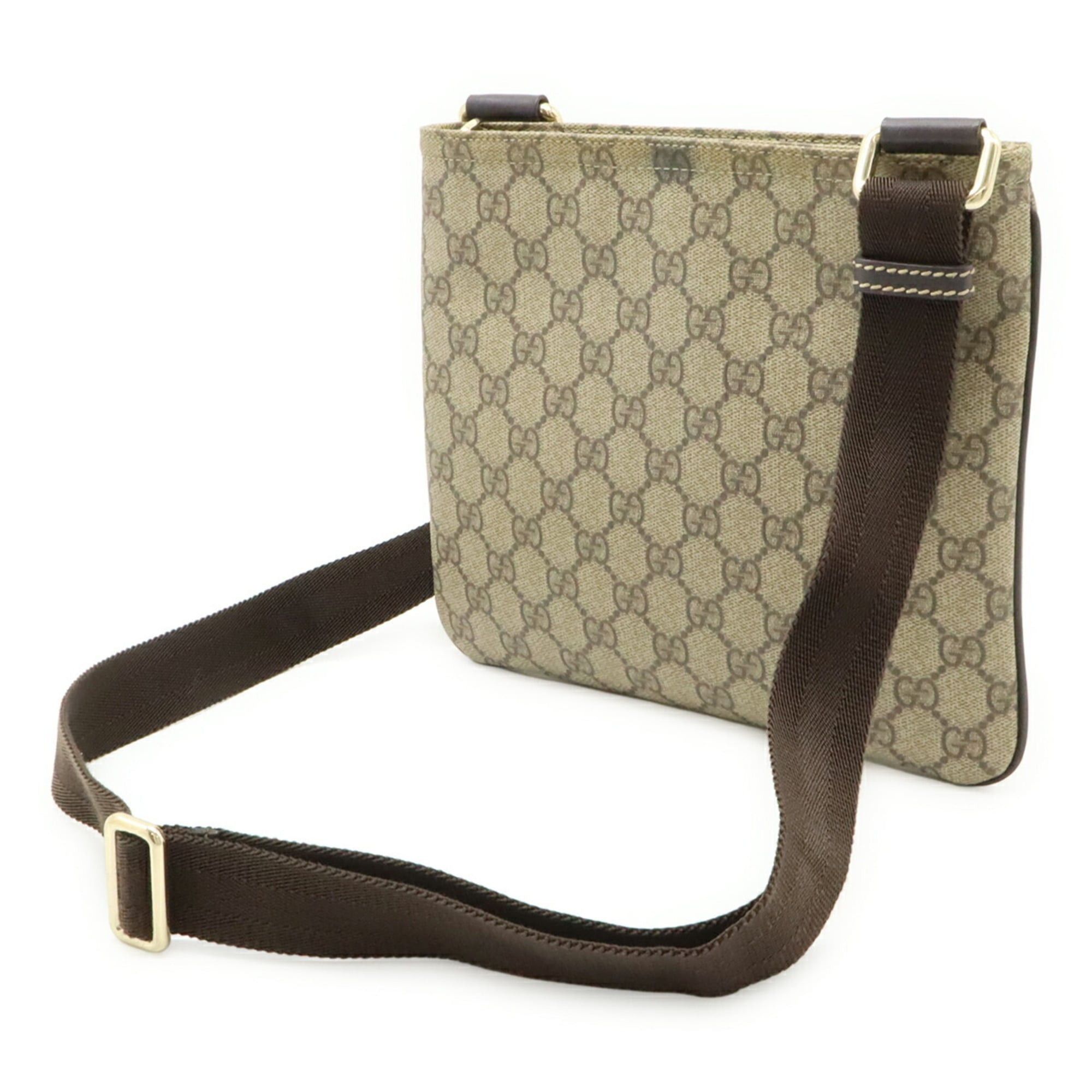 Gucci GUCCI GG Supreme Plus Shoulder Bag, Leather, Beige, Brown, Dark 201538 Size ONE SIZE - 3 Thumbnail