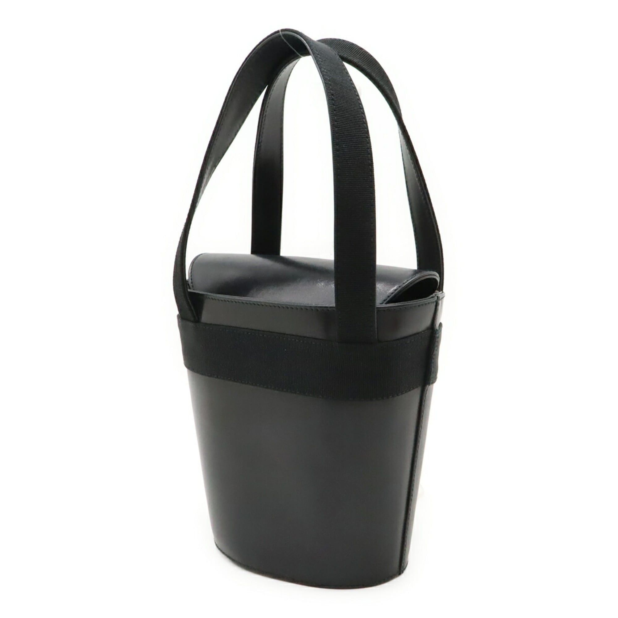 Salvatore Ferragamo Salvatore Ferragamo Vara Ribbon Bucket Bag Handbag Leather Black BA21 16161 Size ONE SIZE - 3 Thumbnail