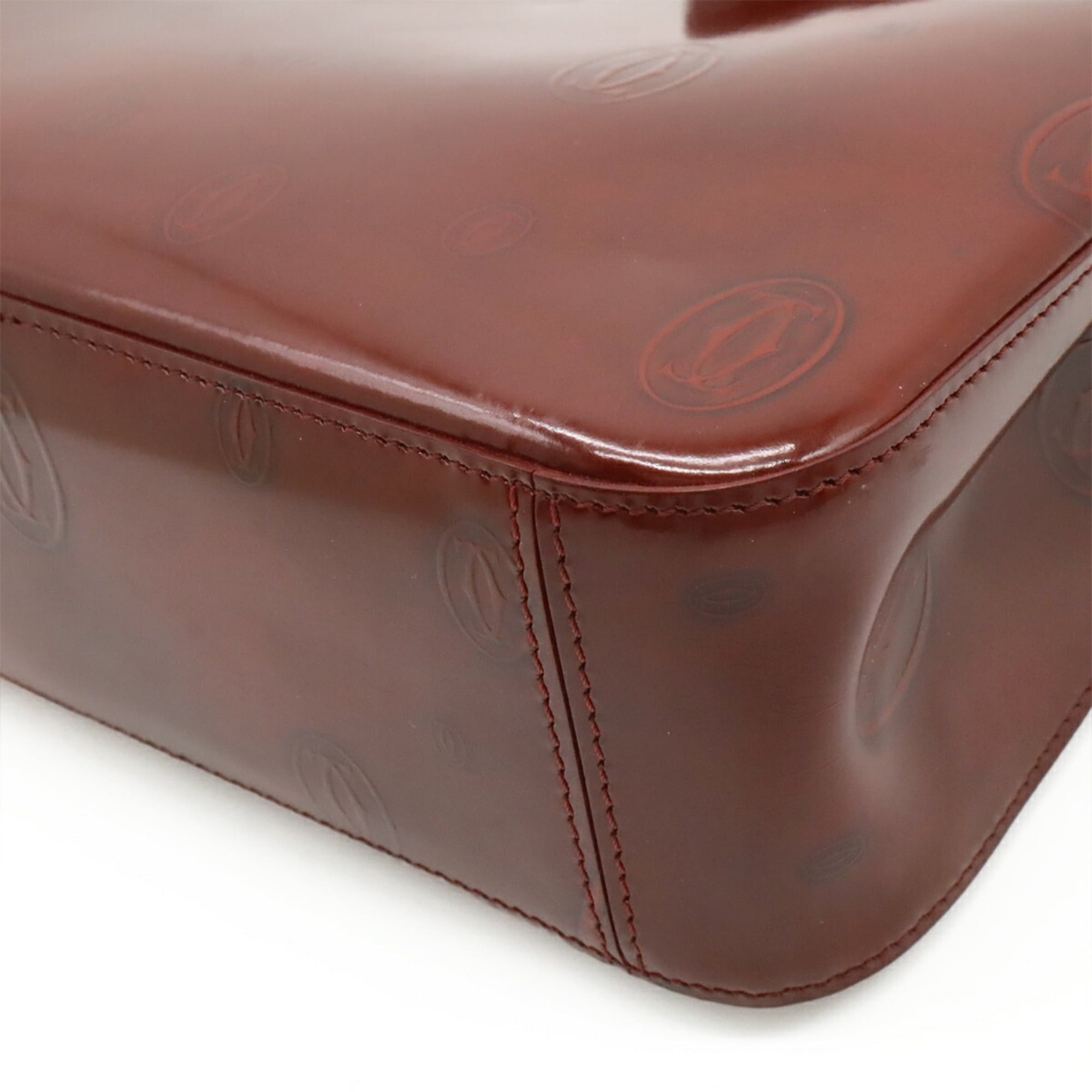 Cartier Cartier Happy Birthday Handbag/Tote Bag, Enamel/Patent Leather, Bordeaux, L1000547 Size ONE SIZE - 4 Thumbnail
