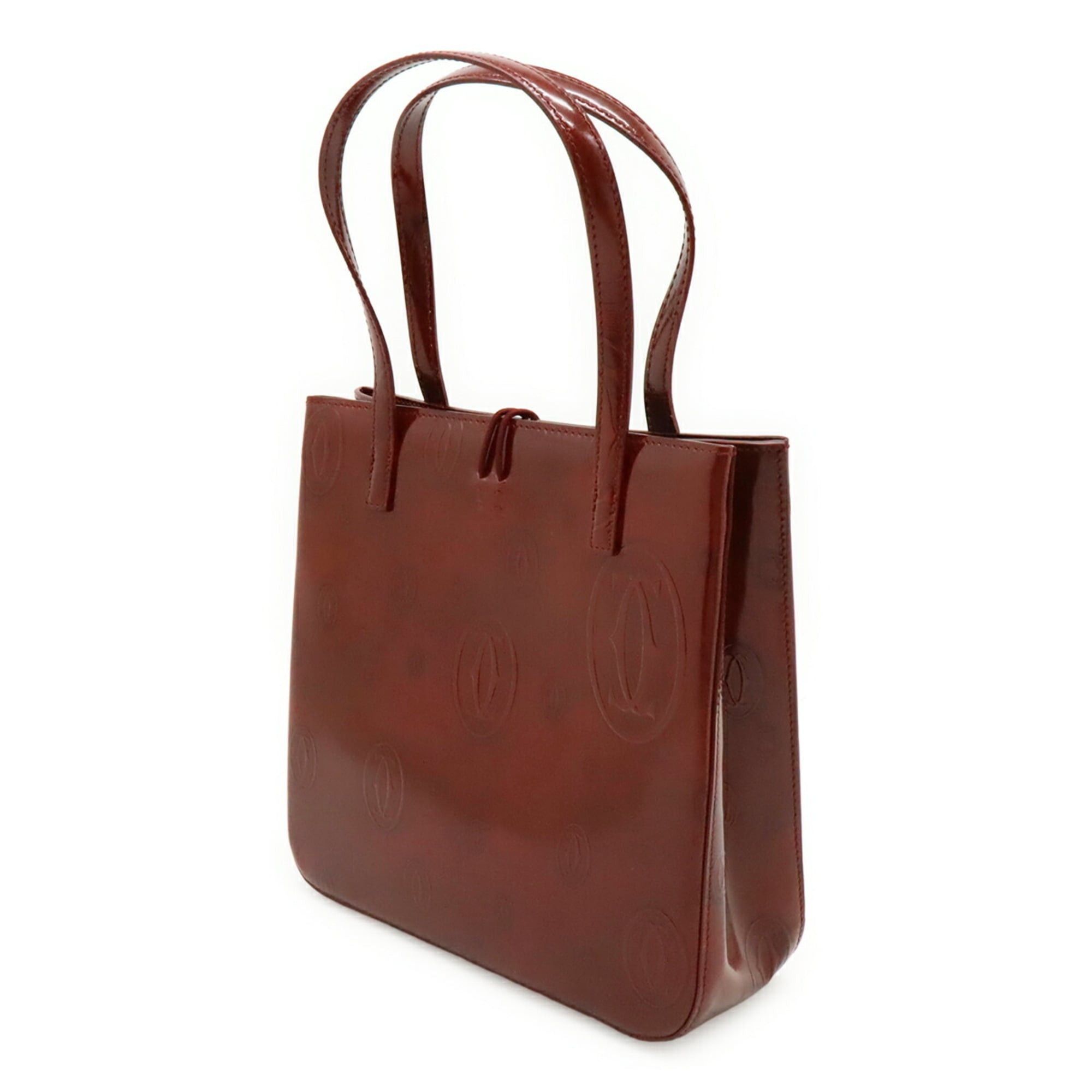 Cartier Cartier Happy Birthday Handbag/Tote Bag, Enamel/Patent Leather, Bordeaux, L1000547 Size ONE SIZE - 3 Thumbnail