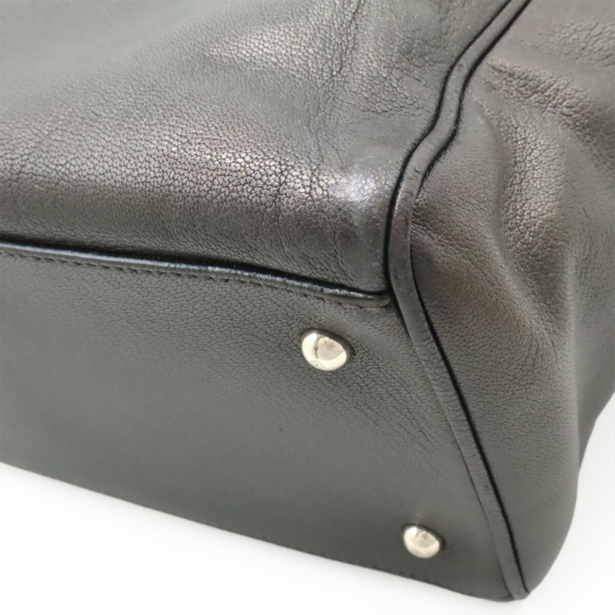 Loewe LOEWE Anagram Handbag Tote Bag Nappa Leather Gray Shoulder Size ONE SIZE - 4 Thumbnail